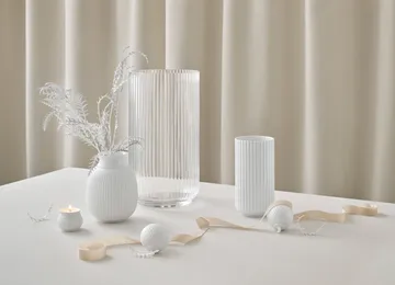 Boule de Noël Rhombe Ø7 cm - Blanc - Lyngby Porcelæn
