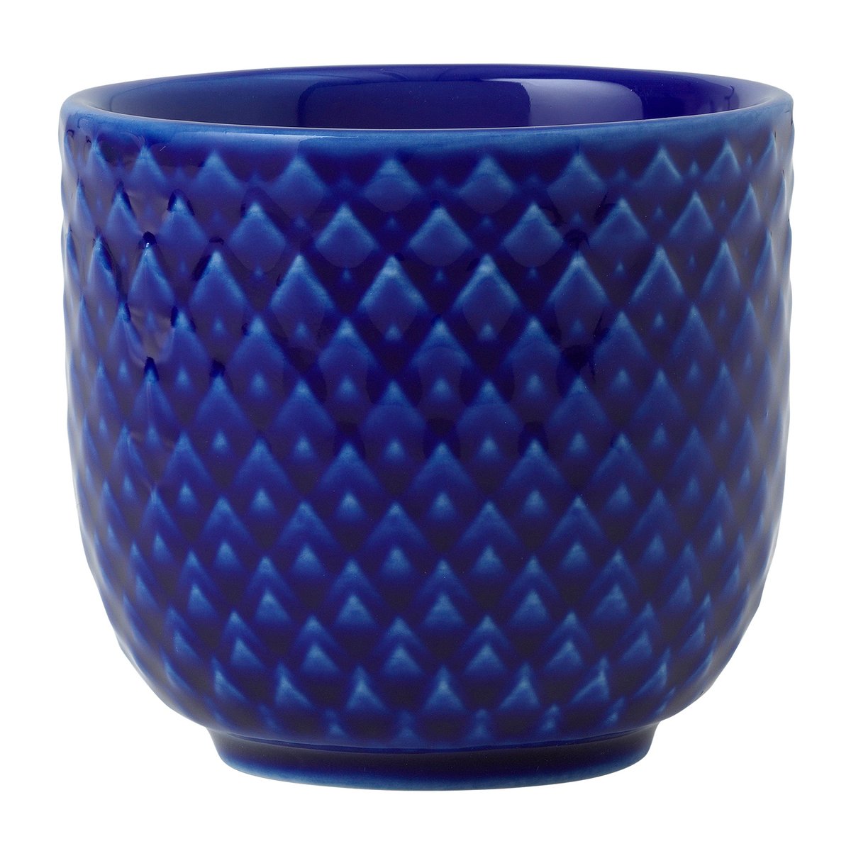lyngby porcelæn coquetier rhombe ø5 cm bleu foncé