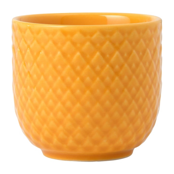 Coquetier Rhombe Ø5 cm - Jaune - Lyngby Porcelæn