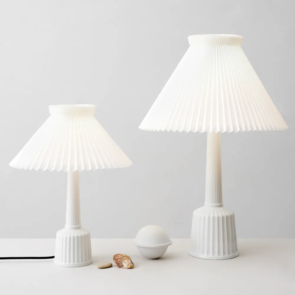 Lampe de table Esben klint, blanc, h.44 cm Lyngby Porcelæn