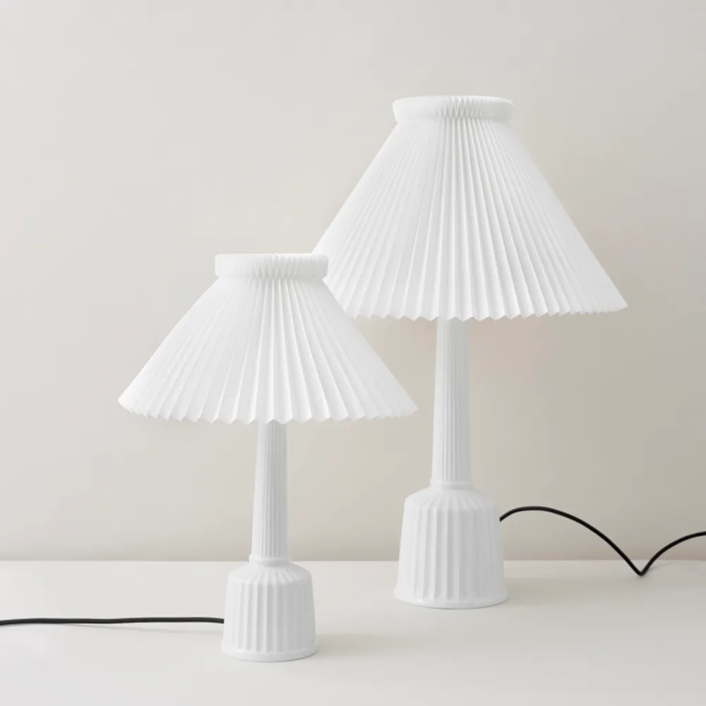 Lampe de table Esben klint, blanc, h.44 cm Lyngby Porcelæn