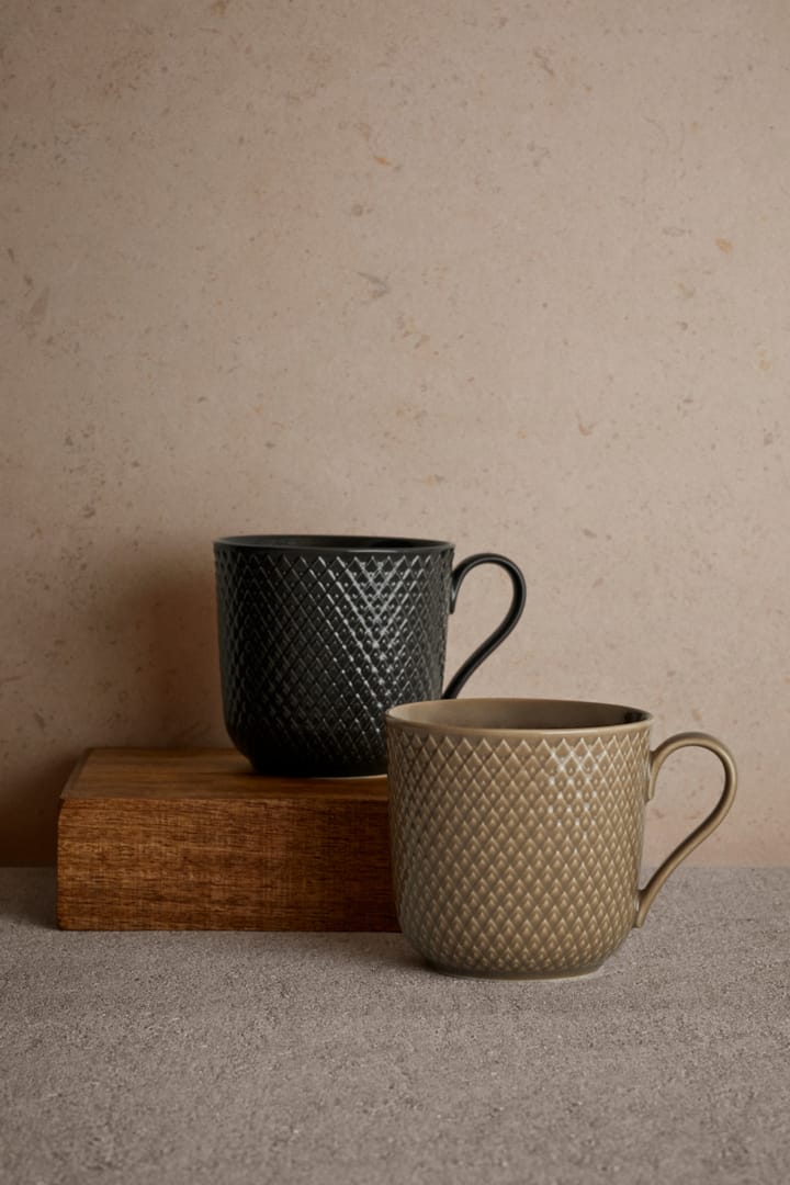 Mug Rhombe Earth 39 cl, Slate Lyngby Porcelæn