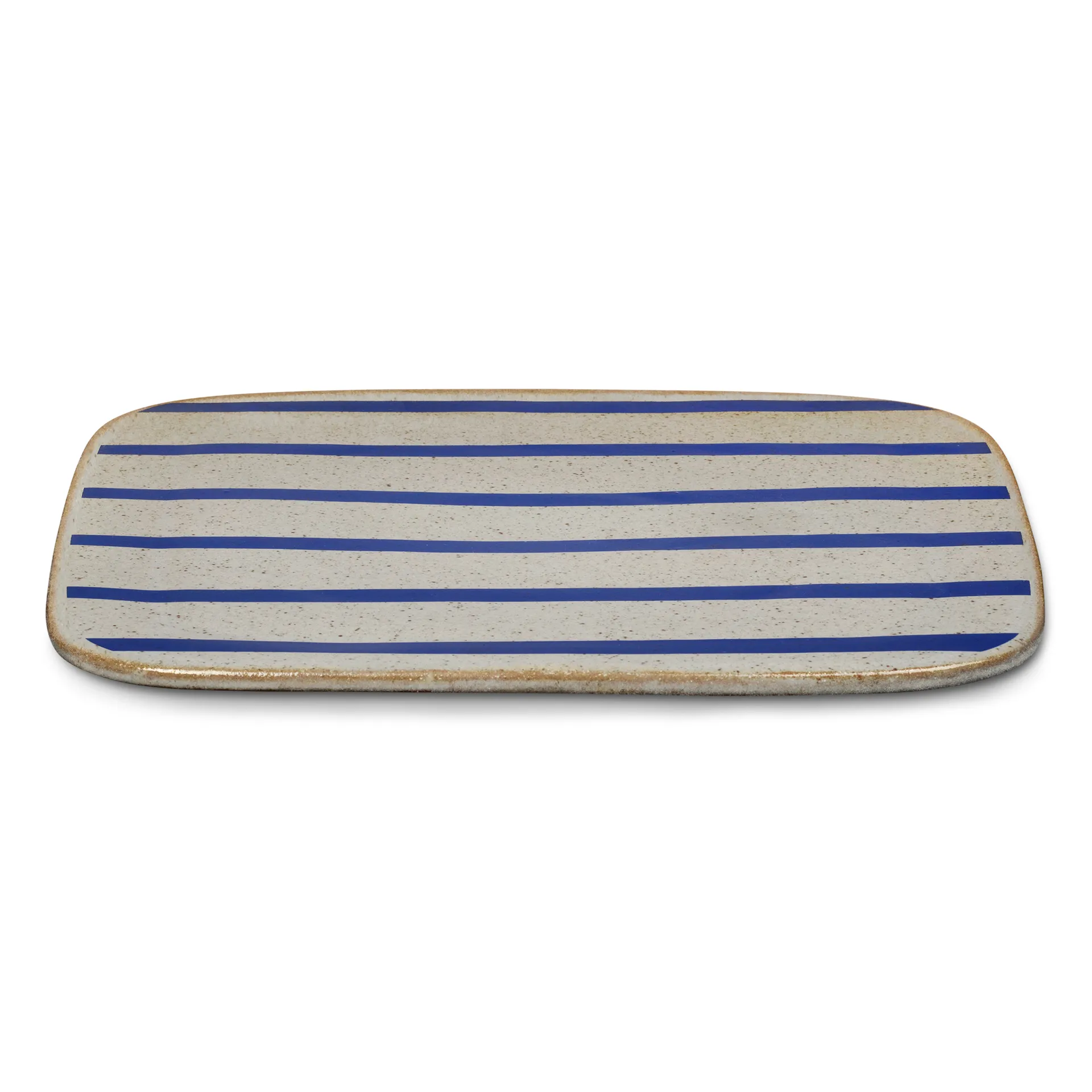 Plat à service DAN-ILD bandes 27x27 cm, Bleu Lyngby Porcelæn