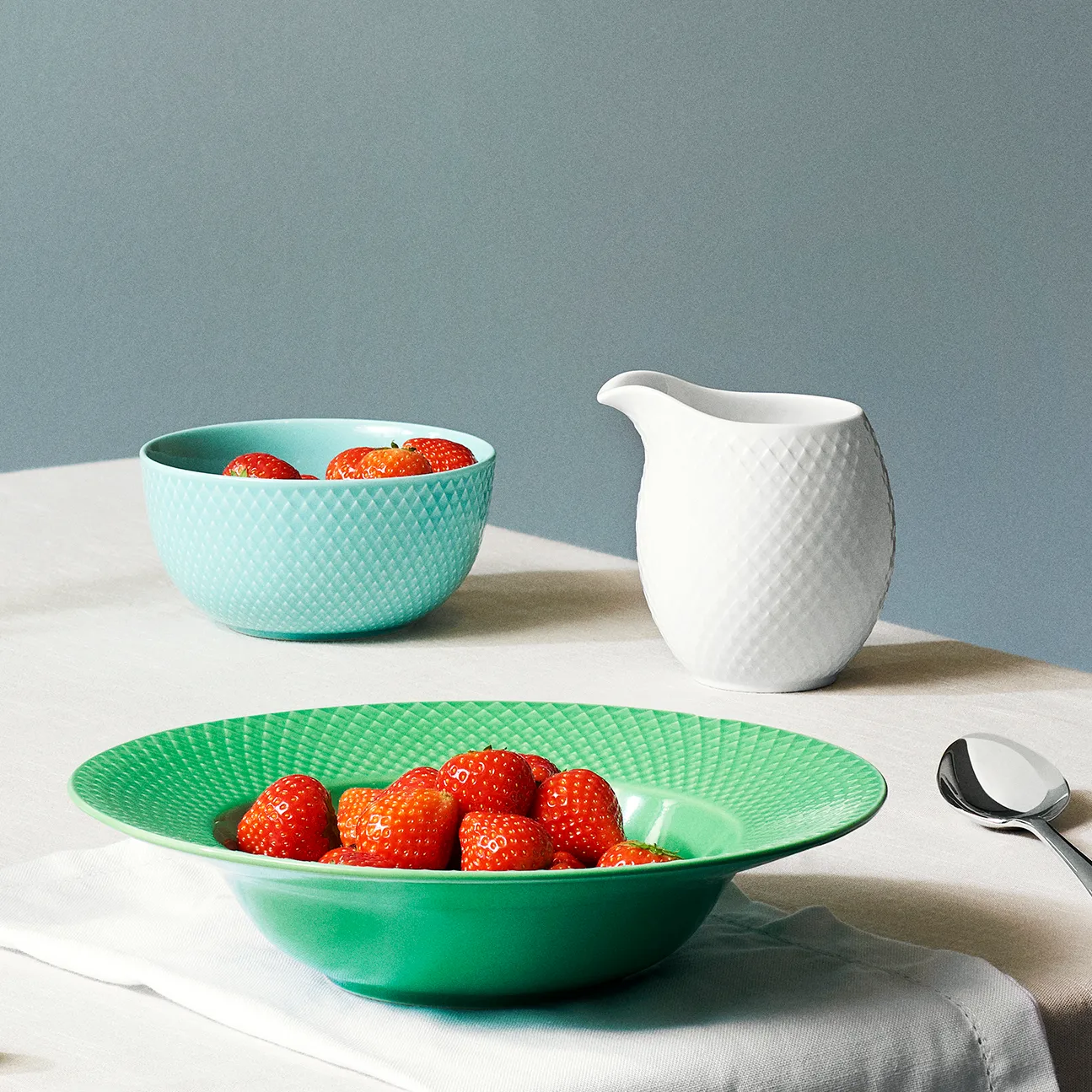 Pot à lait Rhombe 39 cl, Blanc Lyngby Porcelæn
