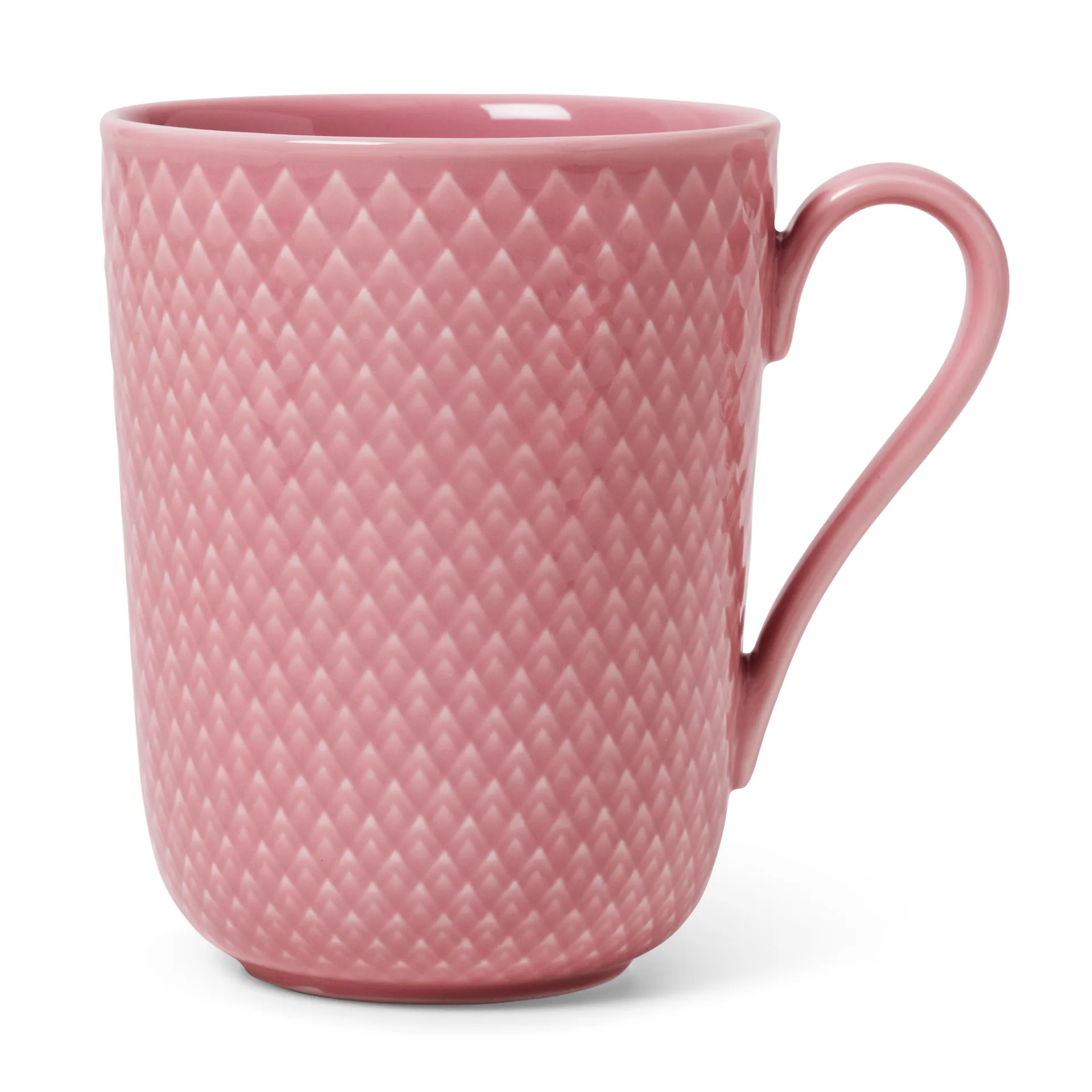 Tasse avec poignée Rhombe 33 cl, Rose Lyngby Porcelæn