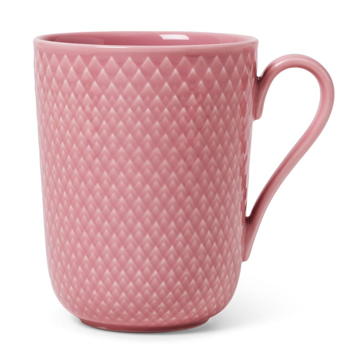 Tasse avec poignée Rhombe 33 cl - Rose - Lyngby Porcelæn