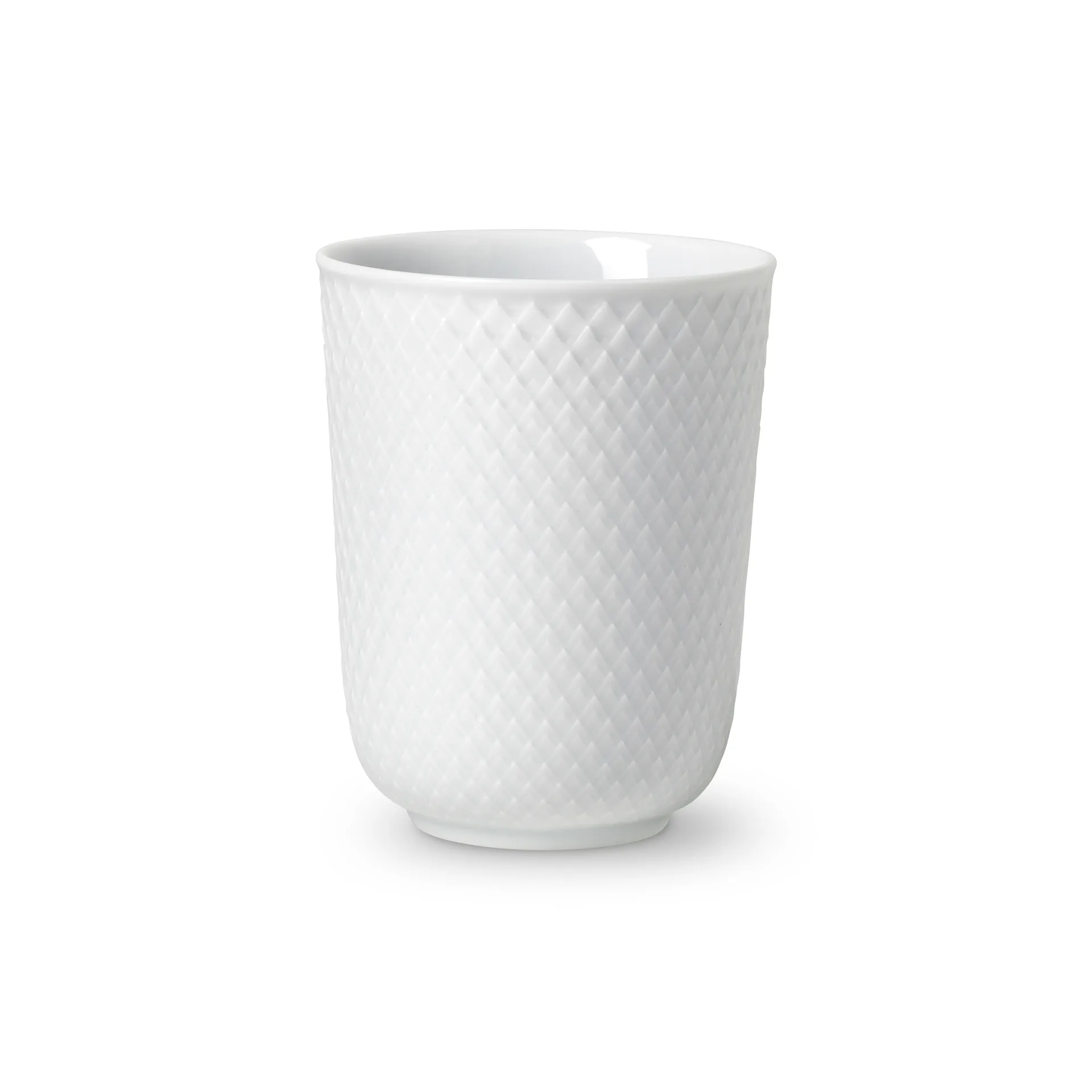 Tasse sans anse Rhombe 33 cl, Blanc Lyngby Porcelæn