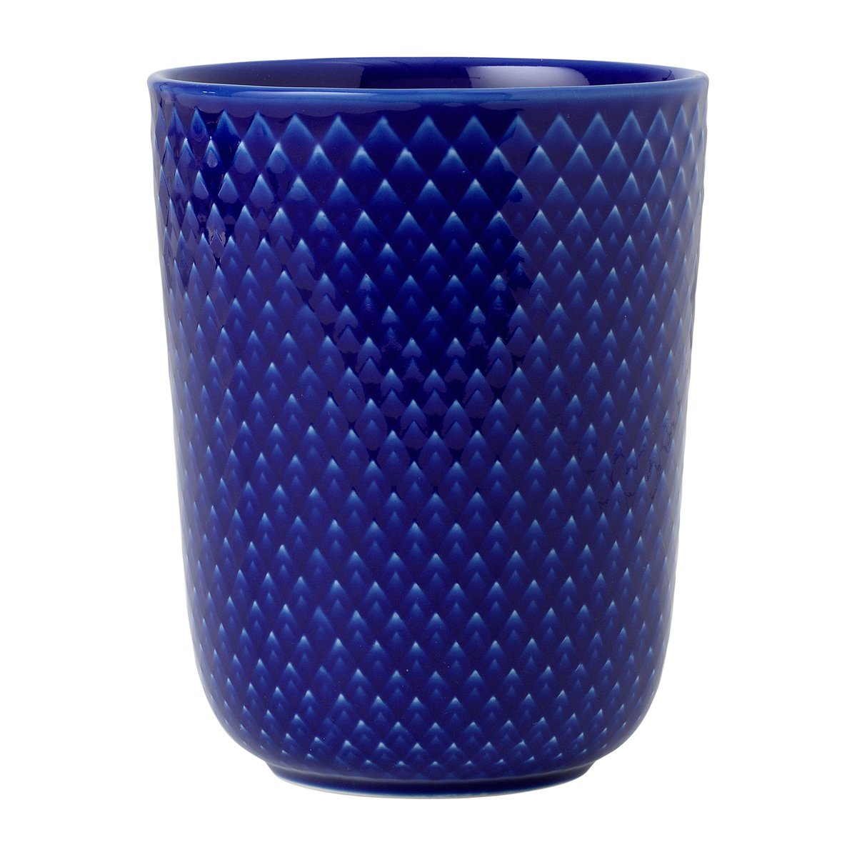 lyngby porcelæn tasse sans anse rhombe 33 cl bleu foncé