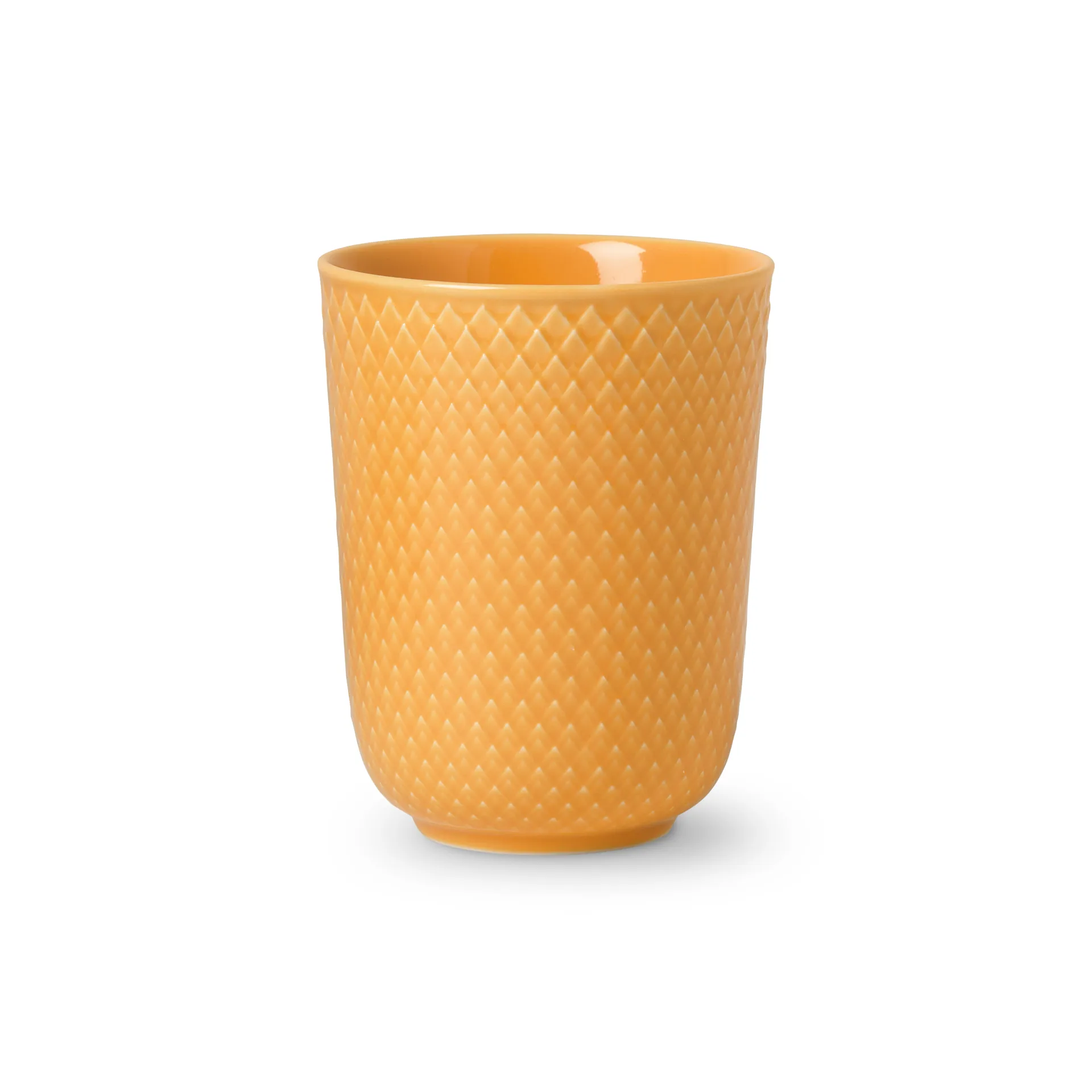 Tasse sans anse Rhombe 33 cl, Jaune Lyngby Porcelæn
