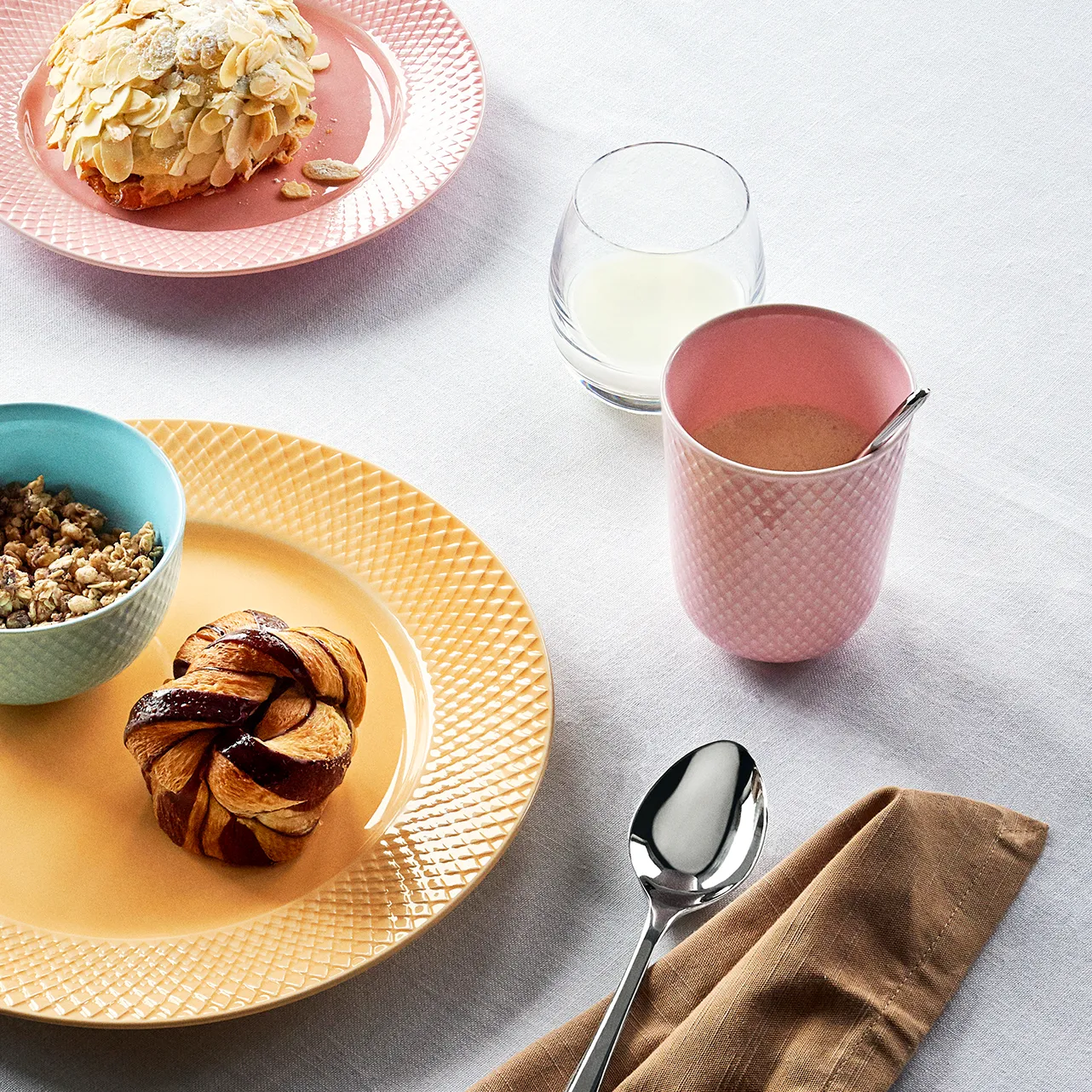 Tasse sans anse Rhombe 33 cl, Rose Lyngby Porcelæn