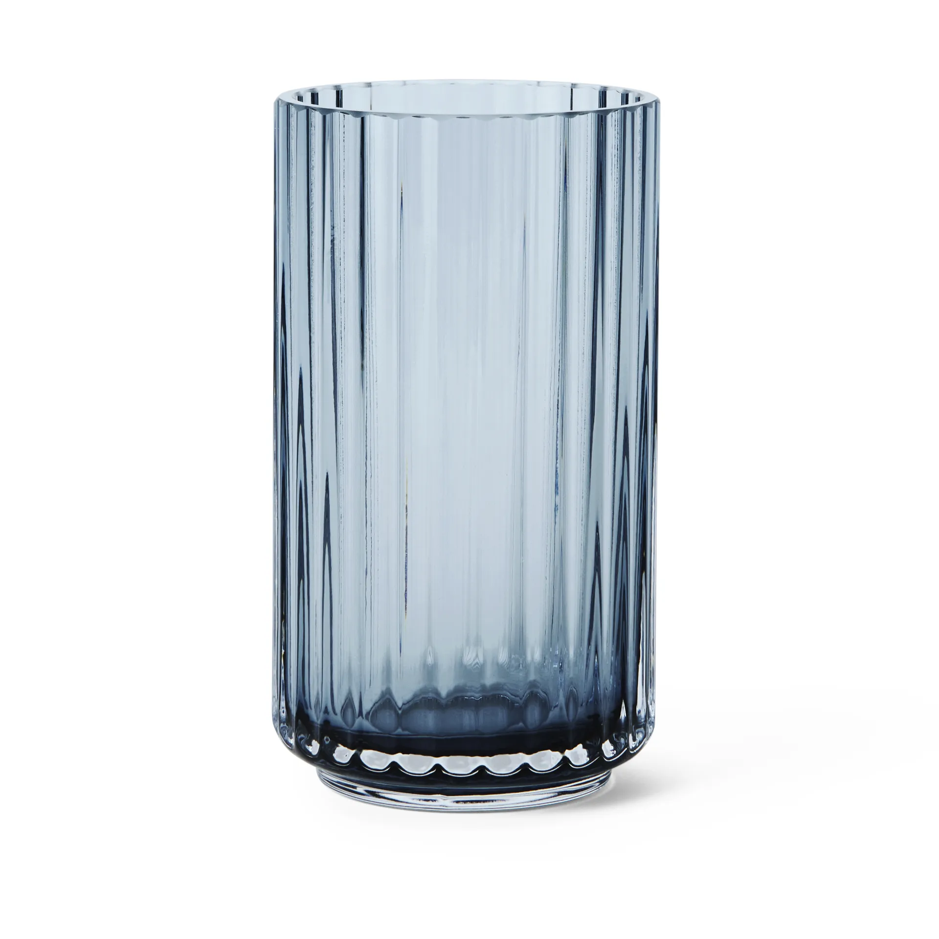 Vase en verre Lyngby bleu nuit, 12,5 cm Lyngby Porcelæn
