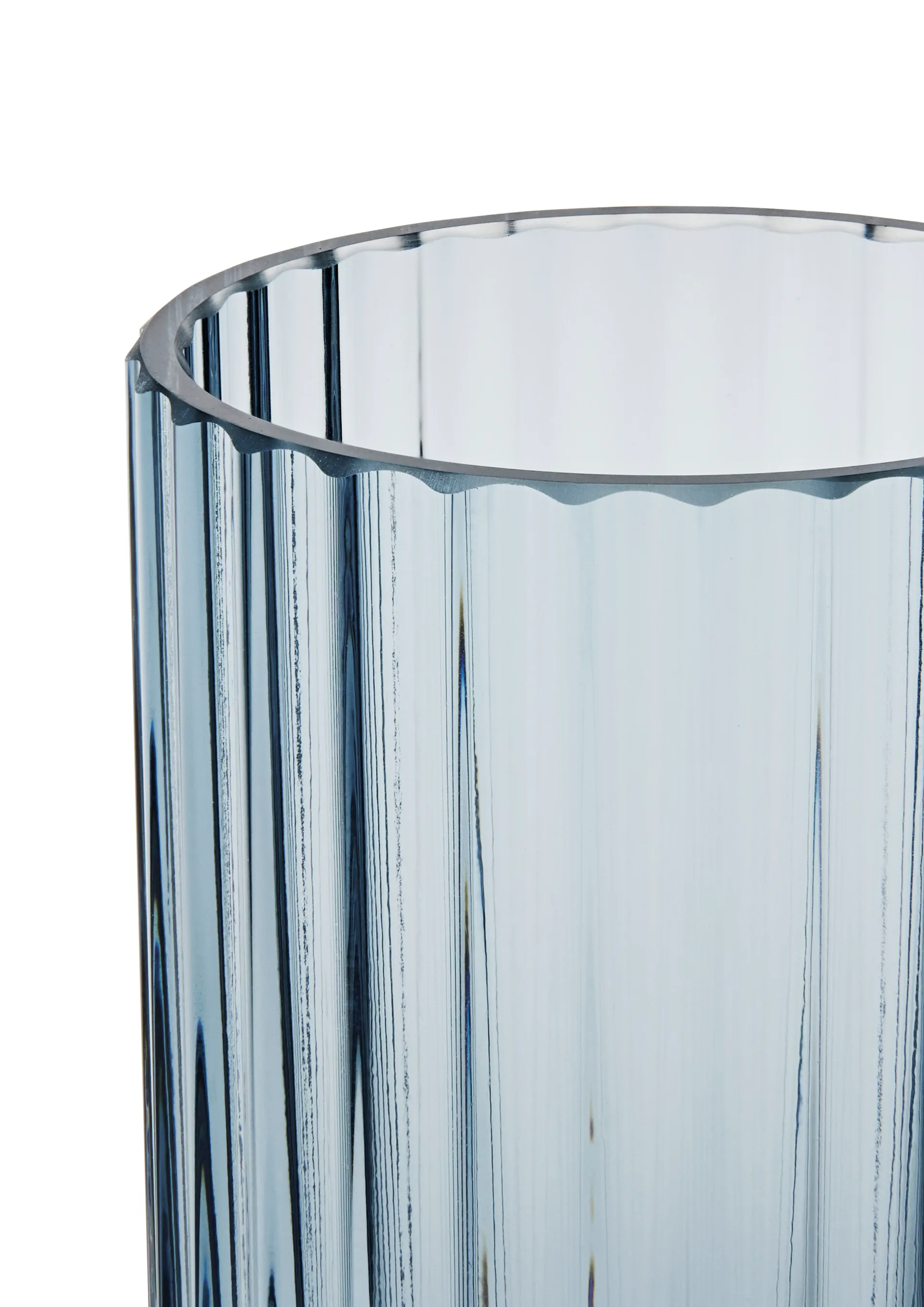 Vase en verre Lyngby bleu nuit, 12,5 cm Lyngby Porcelæn