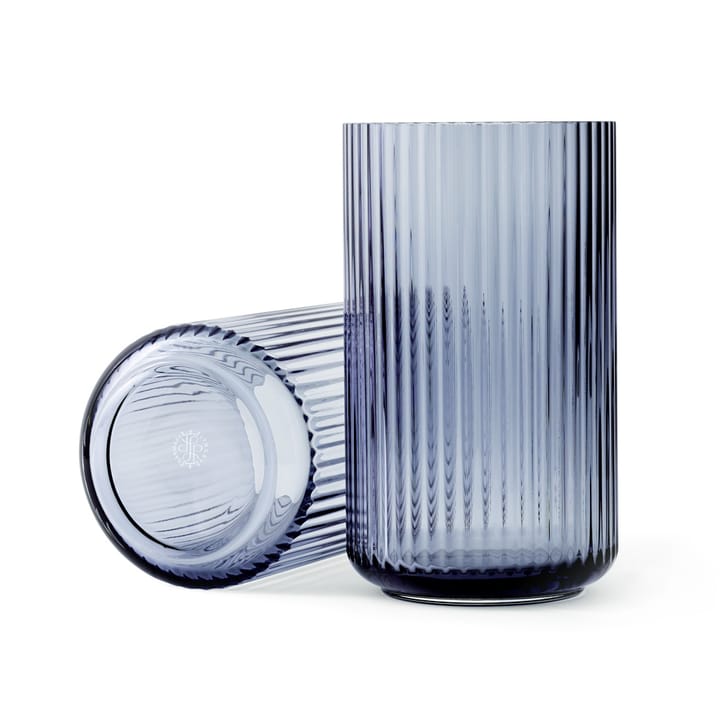 Vase en verre Lyngby bleu nuit - 31 cm - Lyngby Porcelæn