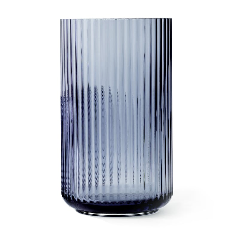 Lyngby Porcelæn Vase en verre Lyngby bleu nuit 31 cm