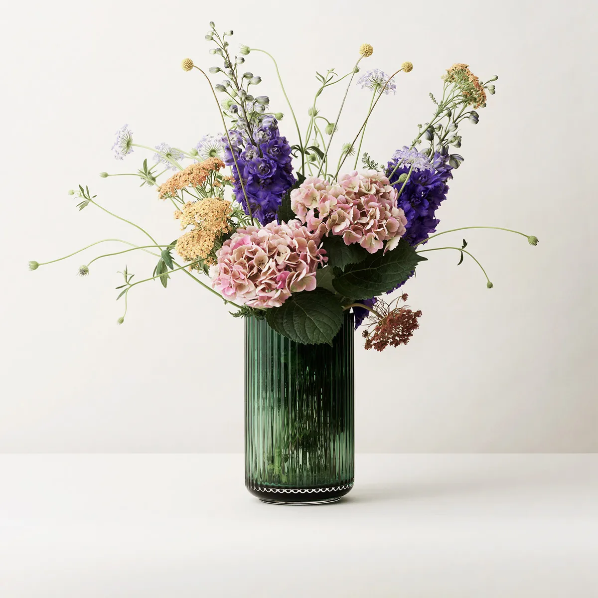 Vase en verre Lyngby Copenhagen green, 38 cm Lyngby Porcelæn