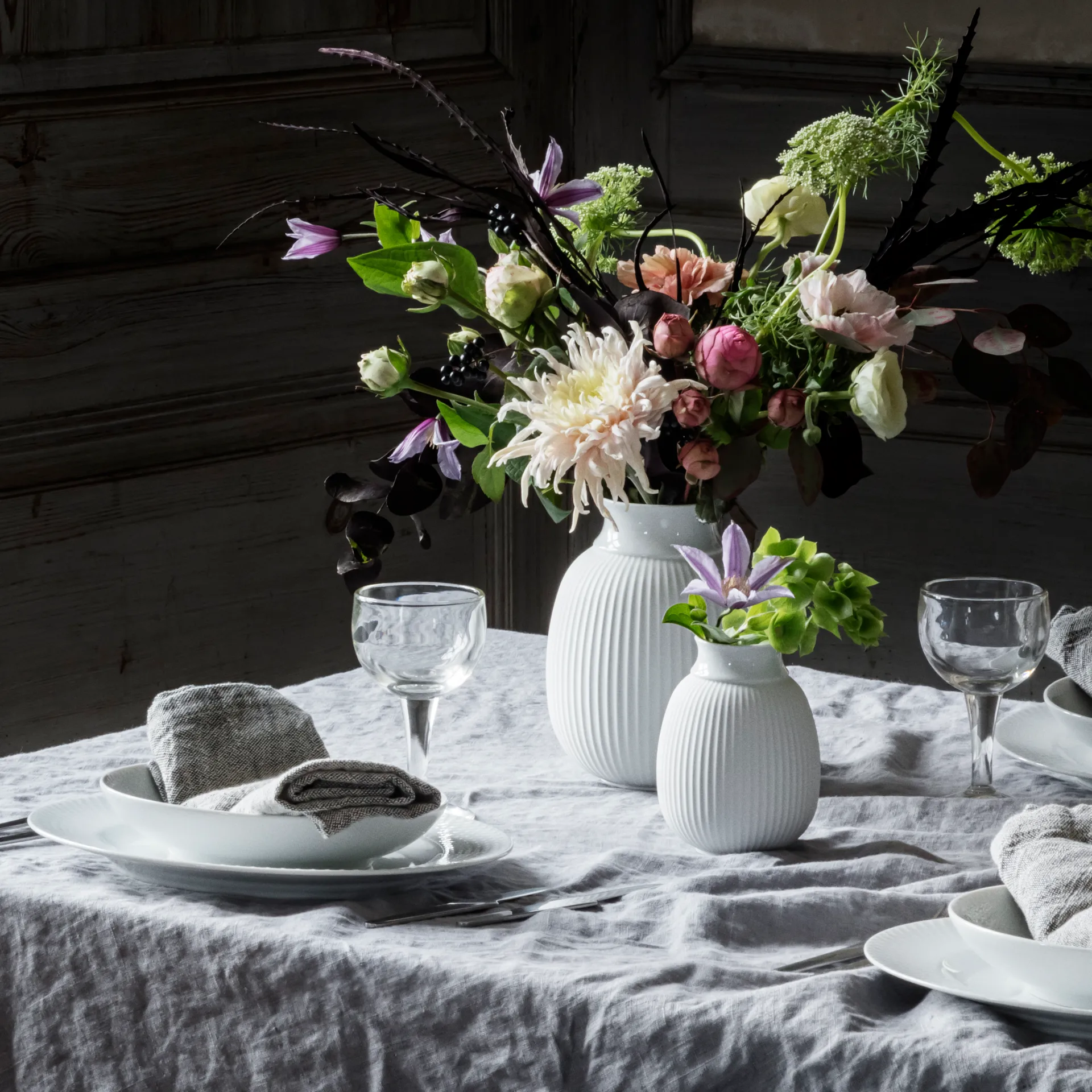 Vase Lyngby Curve 12 cm, Blanc Lyngby Porcelæn