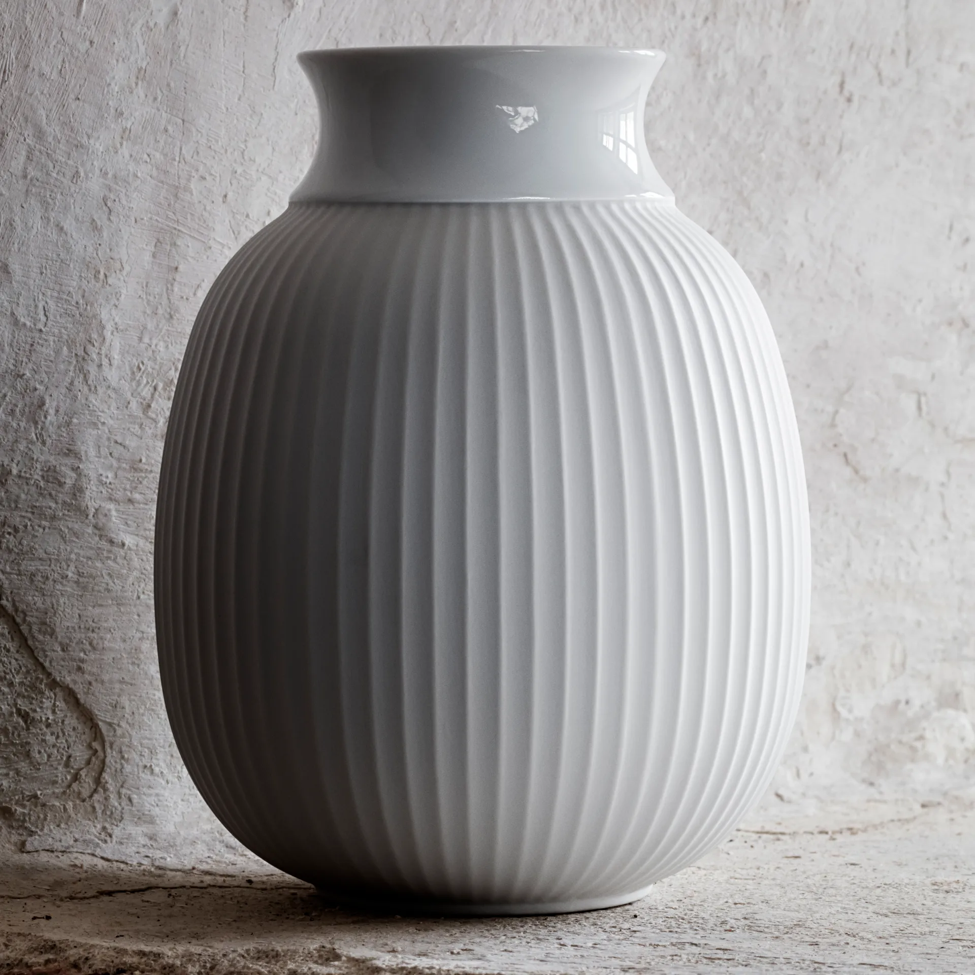 Vase Lyngby Curve 17,5 cm, Blanc Lyngby Porcelæn