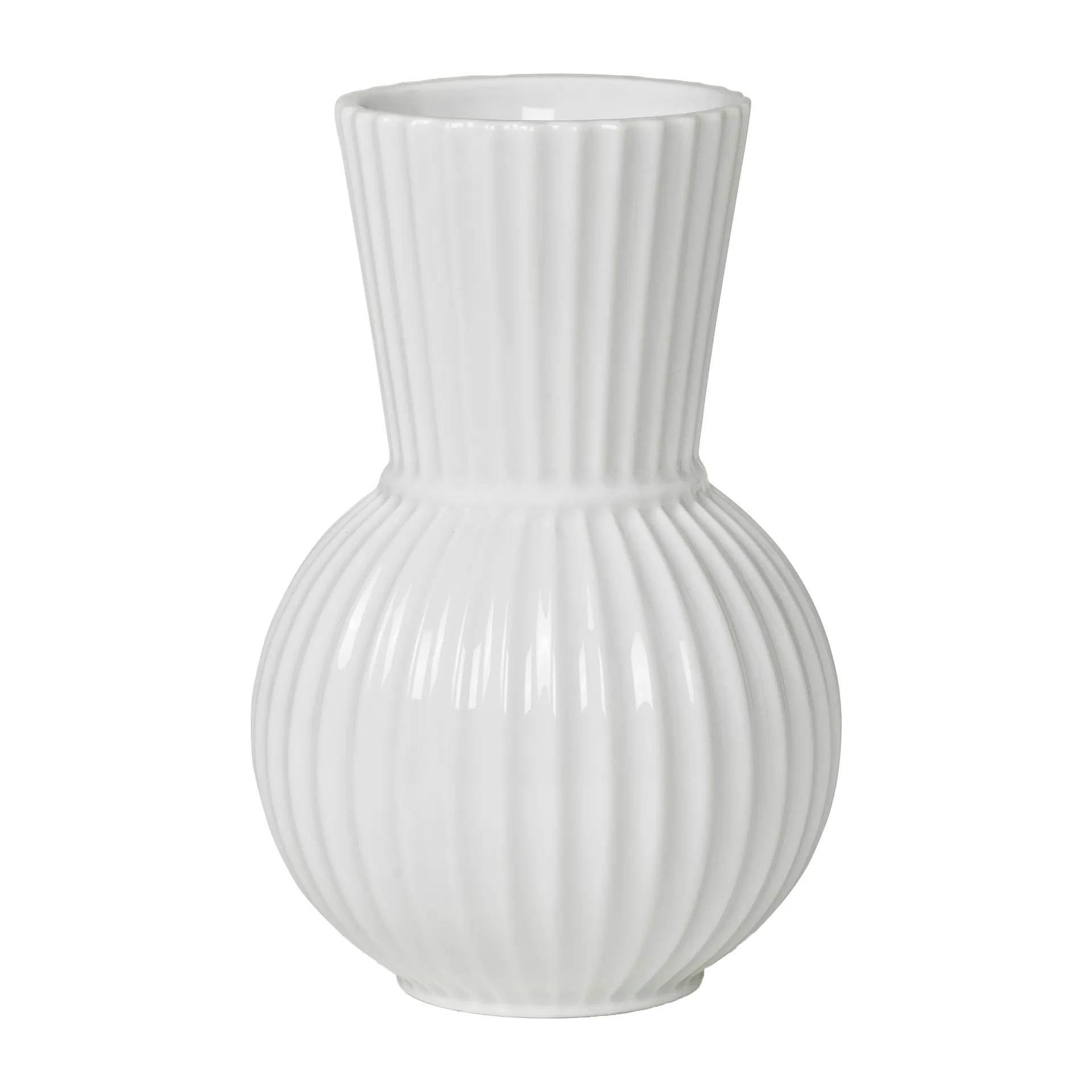 Vase Lyngby Tura blanc, 18 cm Lyngby Porcelæn