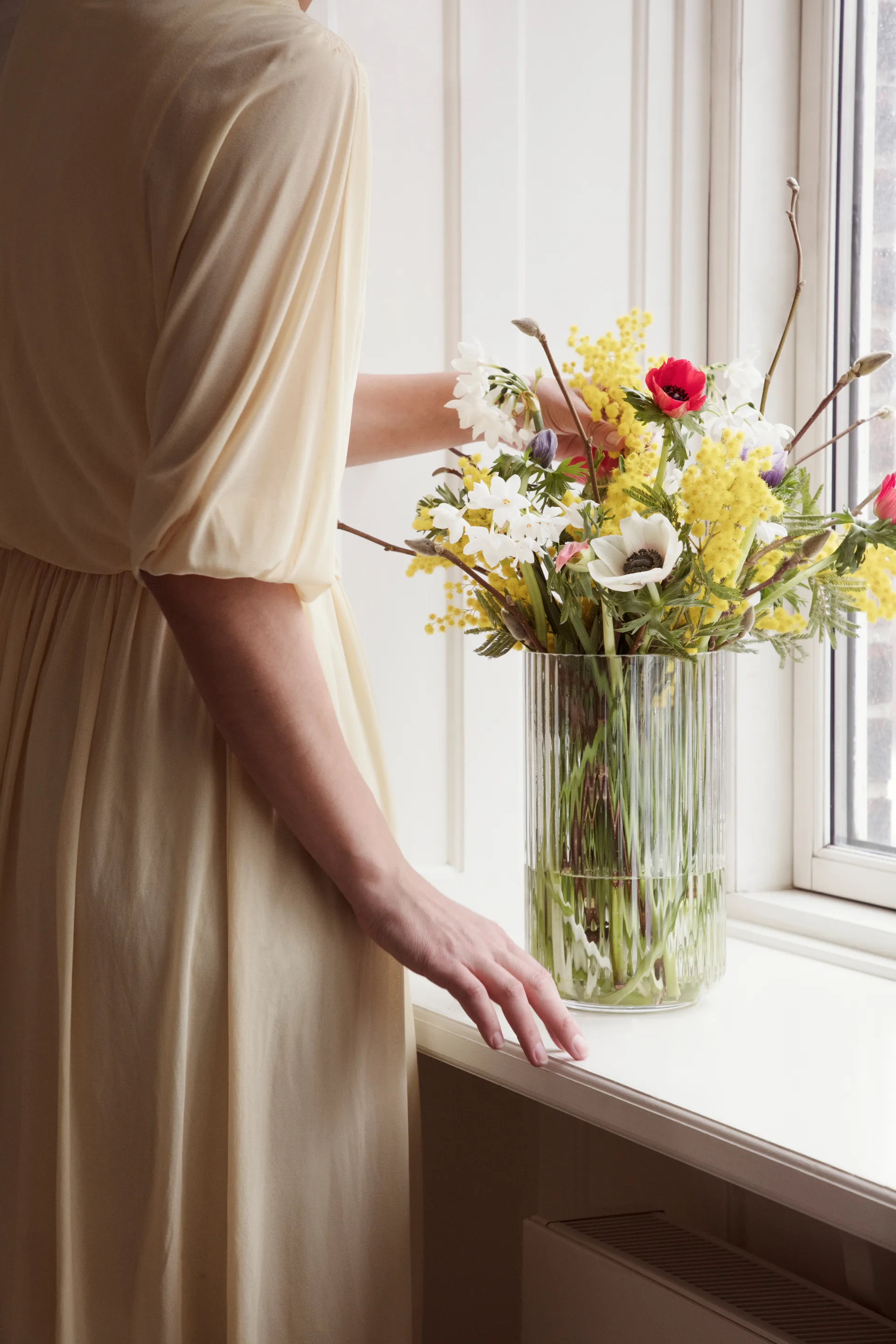 Vase Lyngby verre transparent, 25 cm Lyngby Porcelæn