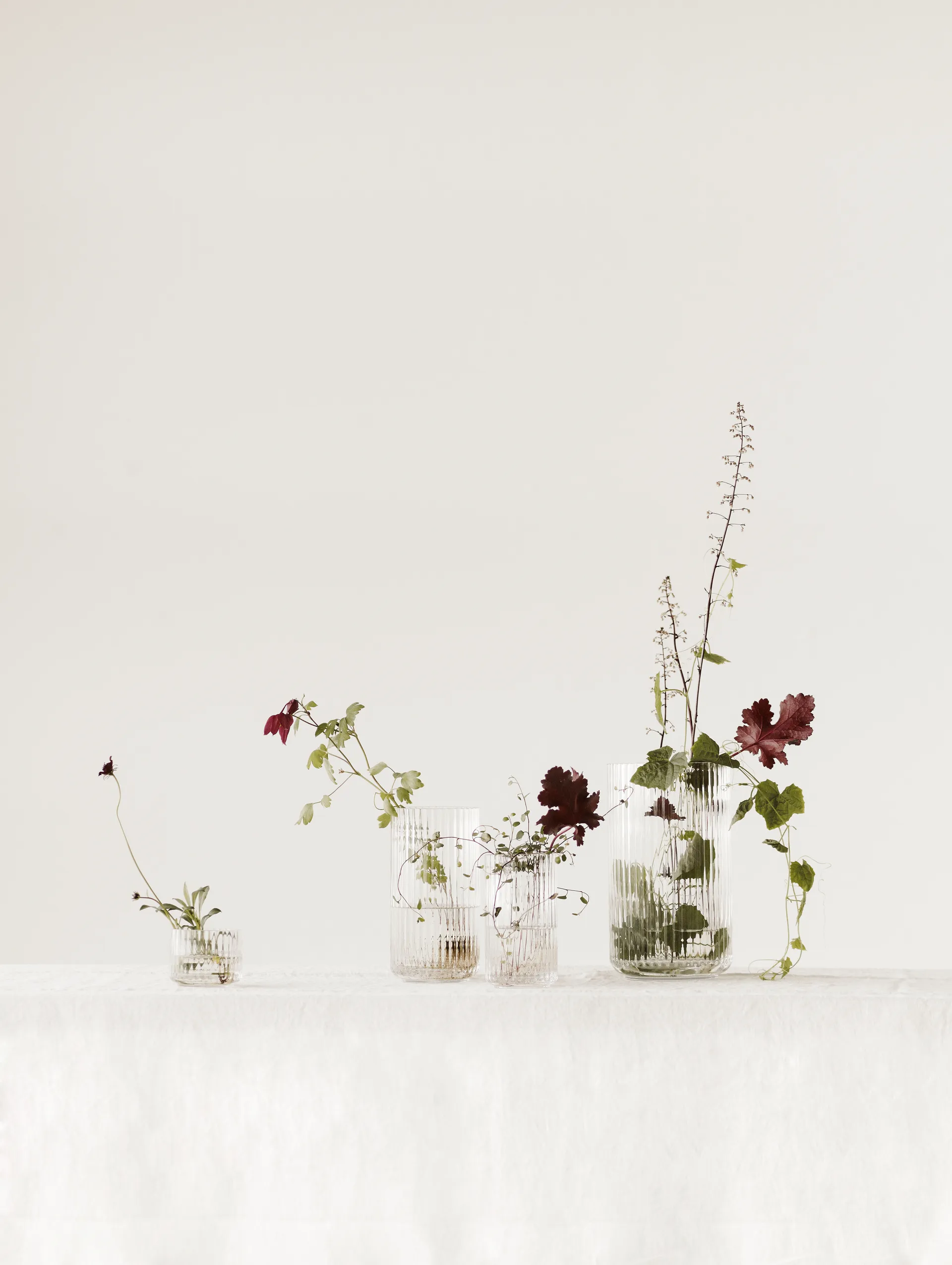 Vase Lyngby verre transparent, 25 cm Lyngby Porcelæn