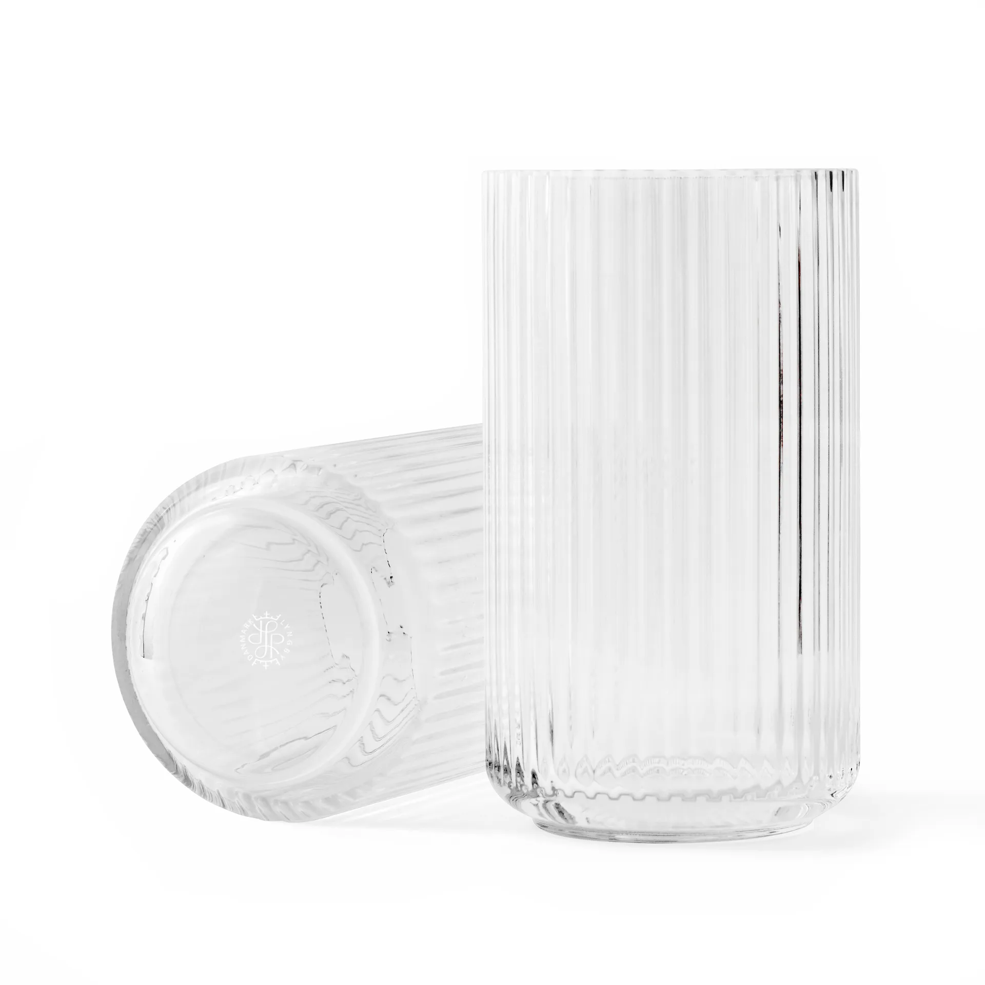 Vase Lyngby verre transparent, 25 cm Lyngby Porcelæn