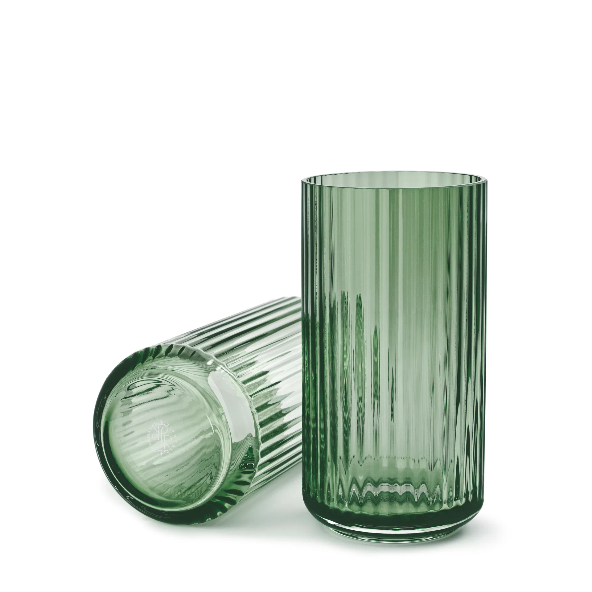 Vase Lyngby Verre vert, 20 cm Lyngby Porcelæn