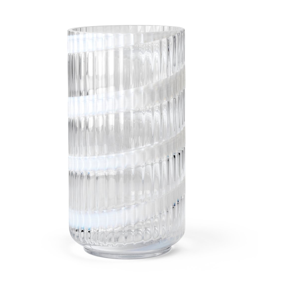 Lyngby Porcelæn Vase Lyngby White swirl, 20,5 cm
