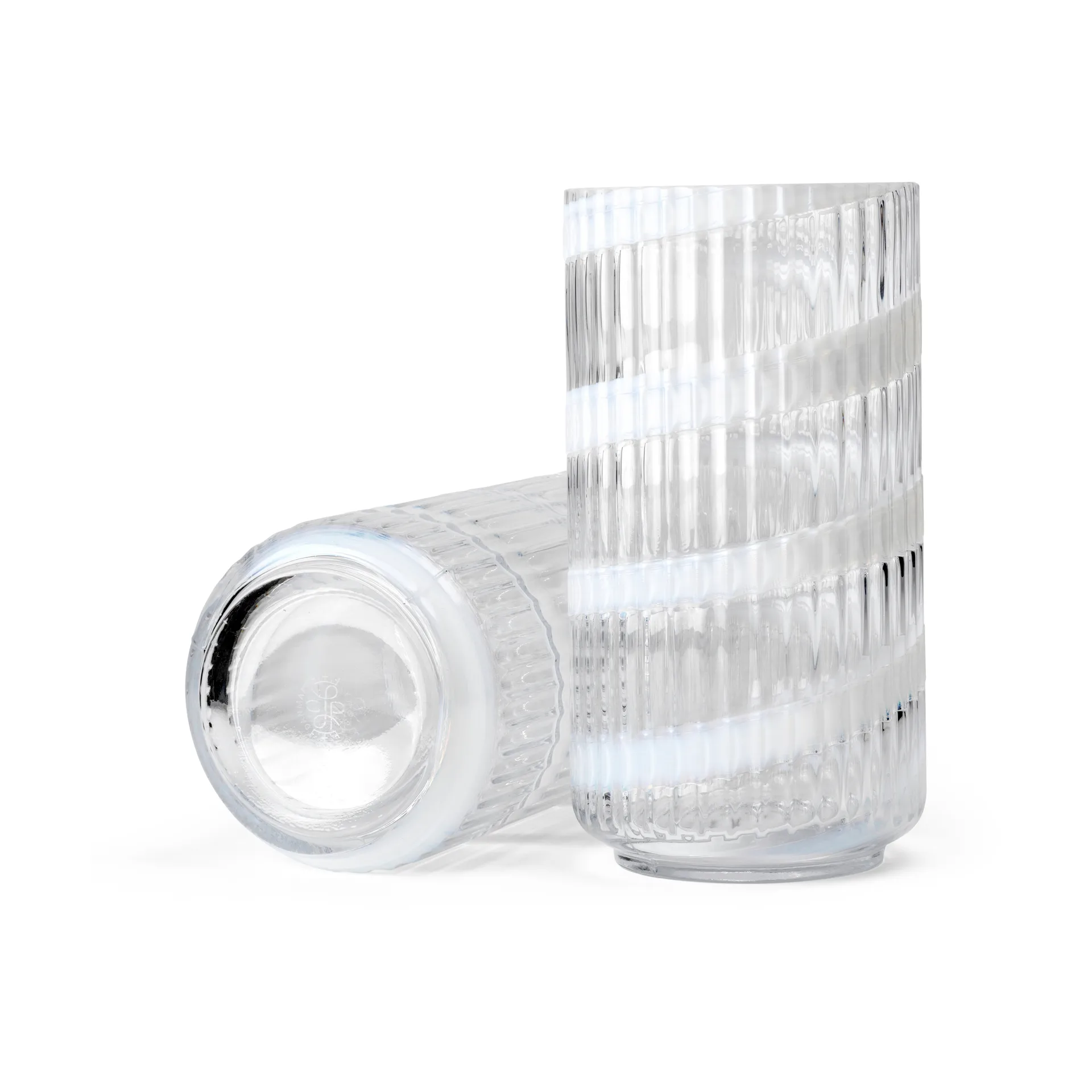 Vase Lyngby, White swirl, 20,5 cm Lyngby Porcelæn