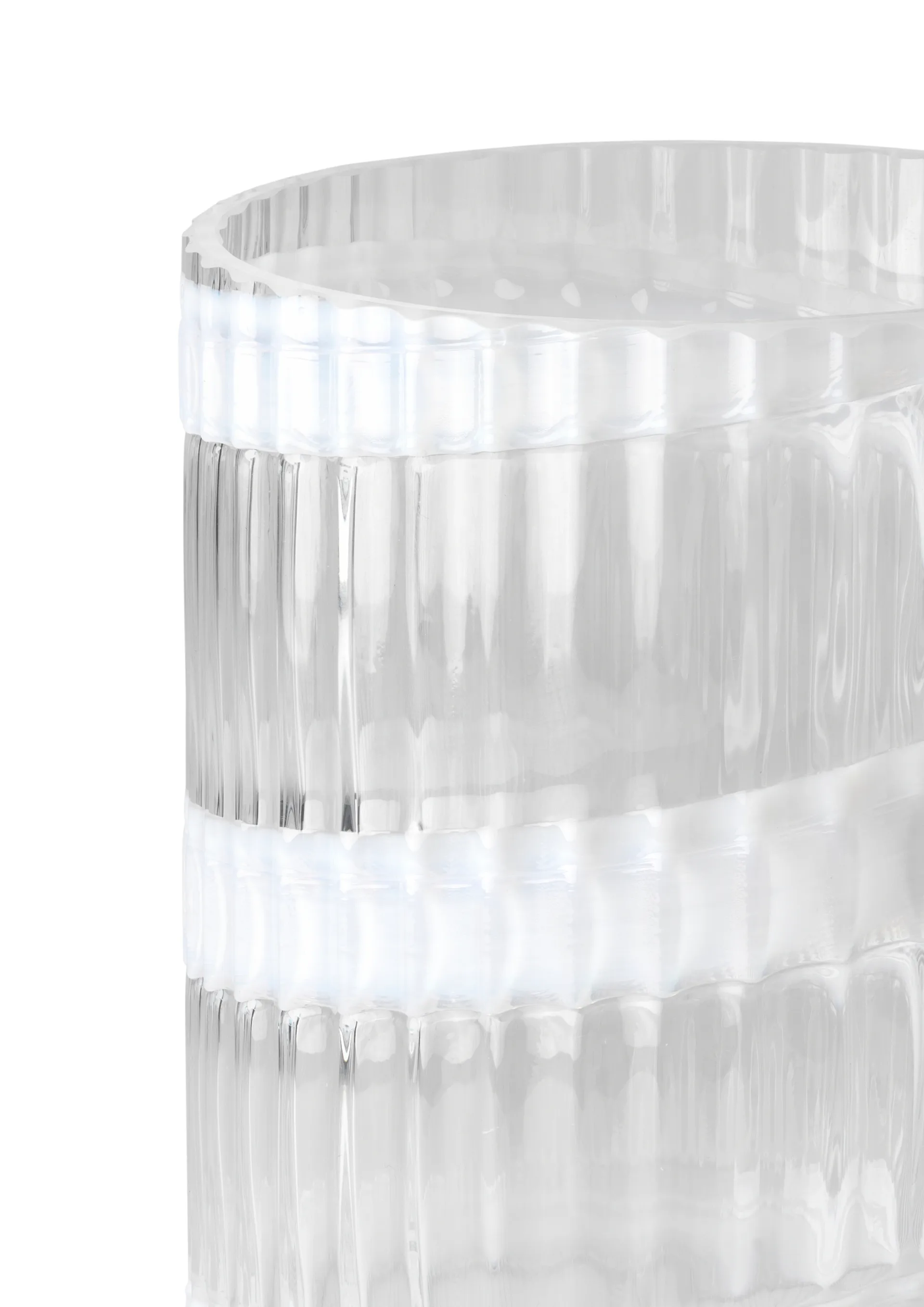 Vase Lyngby, White swirl, 20,5 cm Lyngby Porcelæn