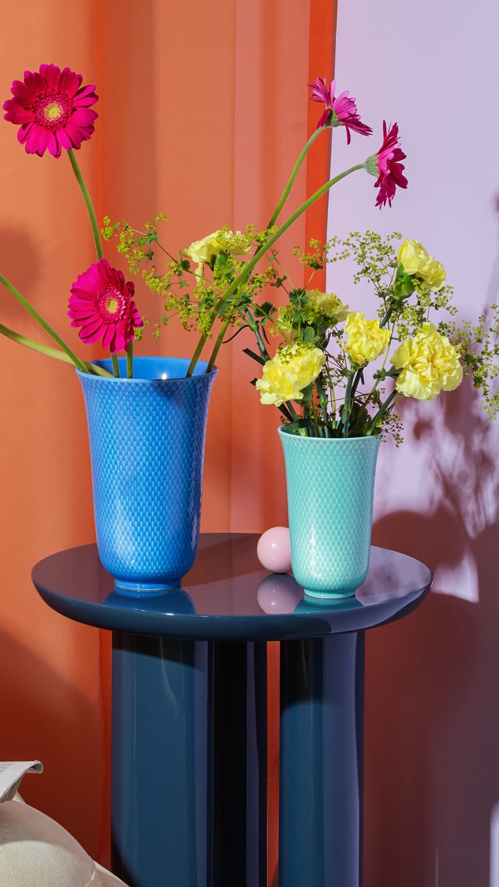 Vase Rhombe 20 cm, Bleu Lyngby Porcelæn