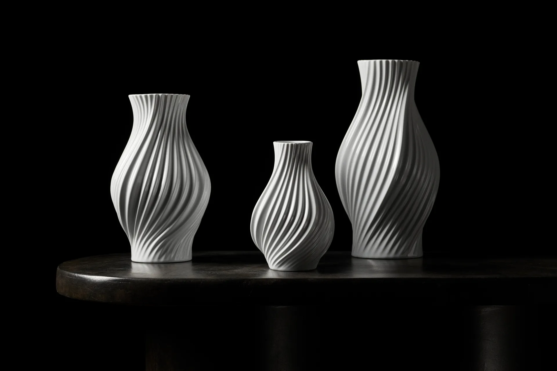 Vase Twist 18 cm, Blanc Lyngby Porcelæn
