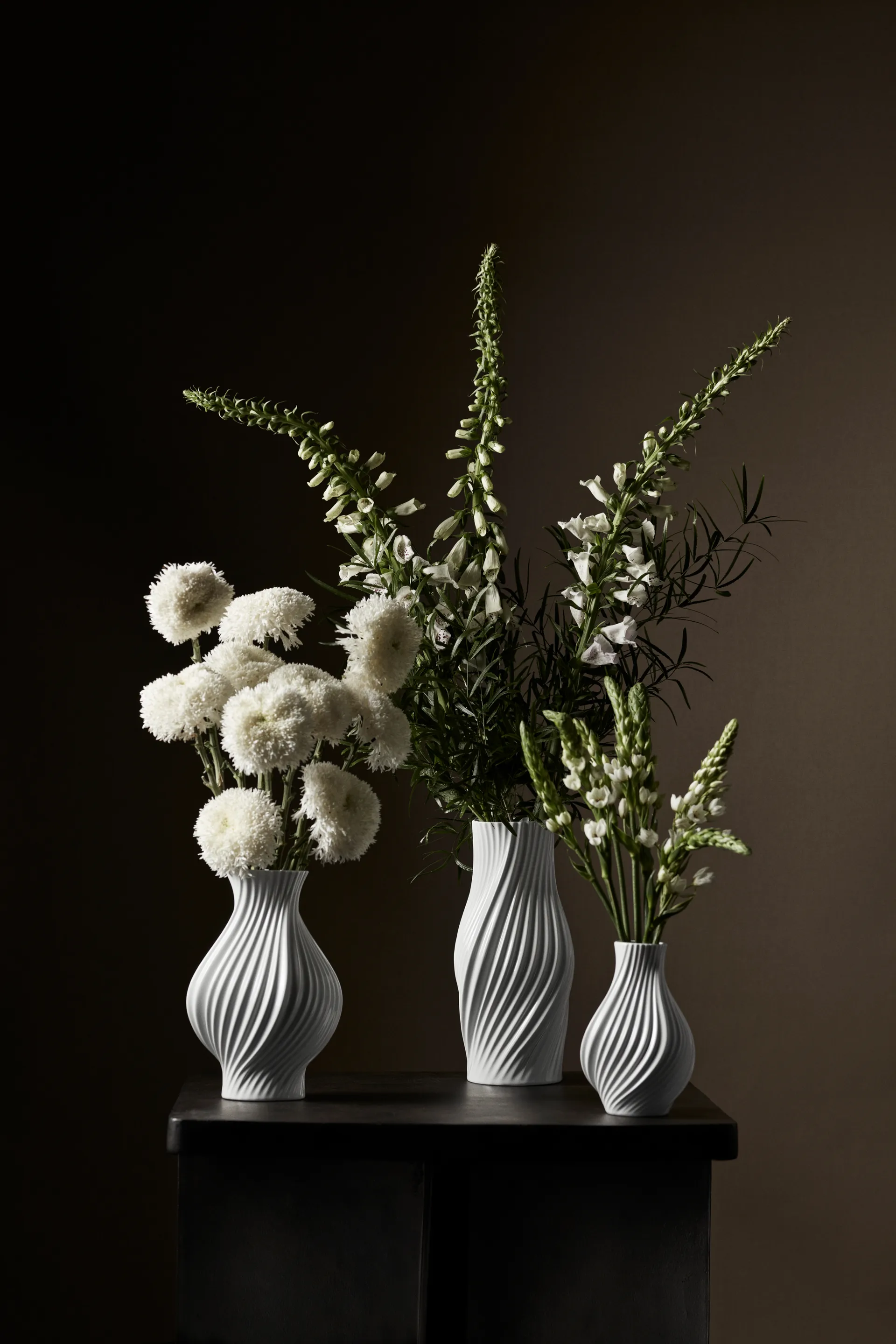Vase Twist 18 cm, Blanc Lyngby Porcelæn