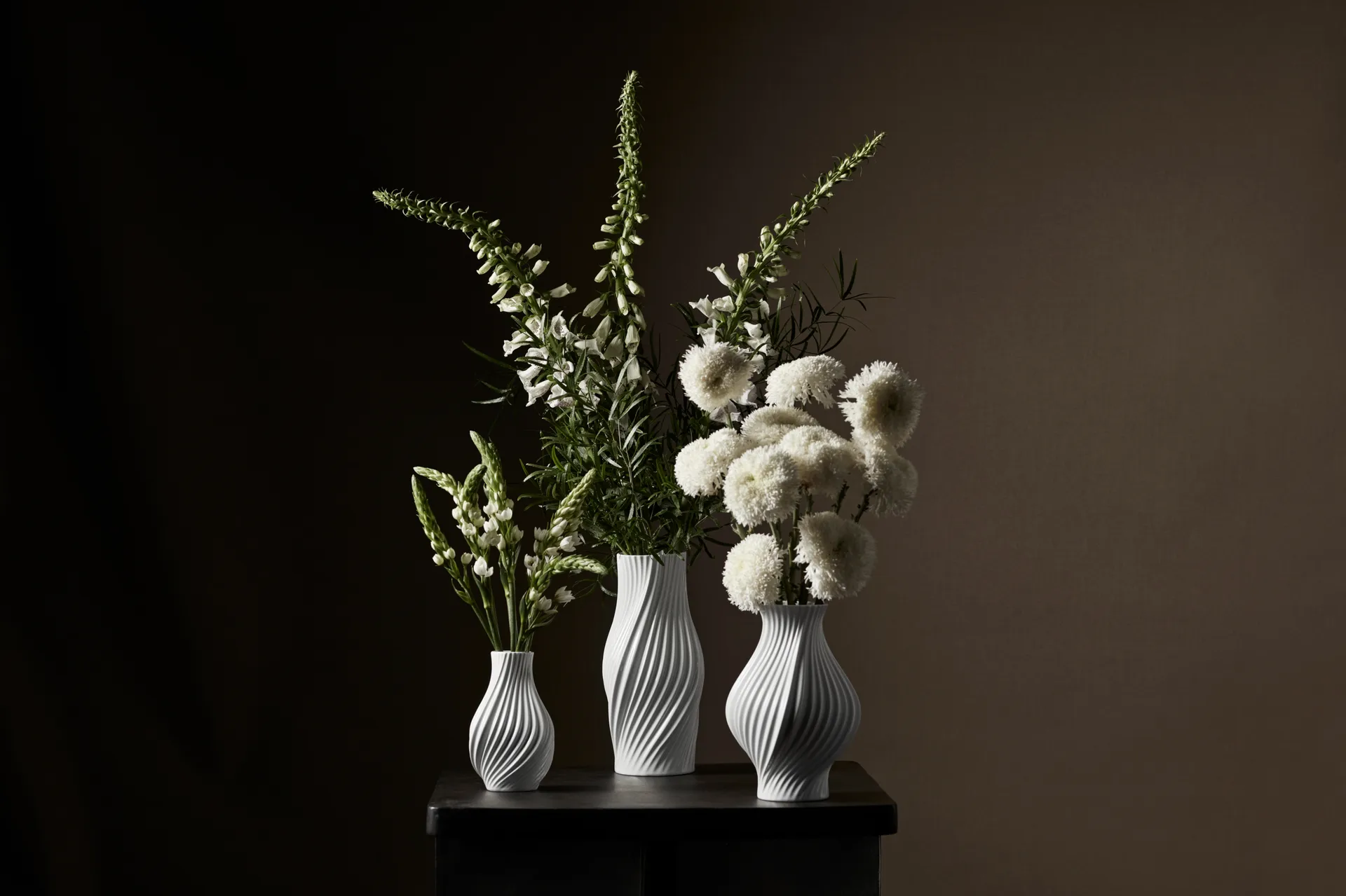 Vase Twist 18 cm, Blanc Lyngby Porcelæn