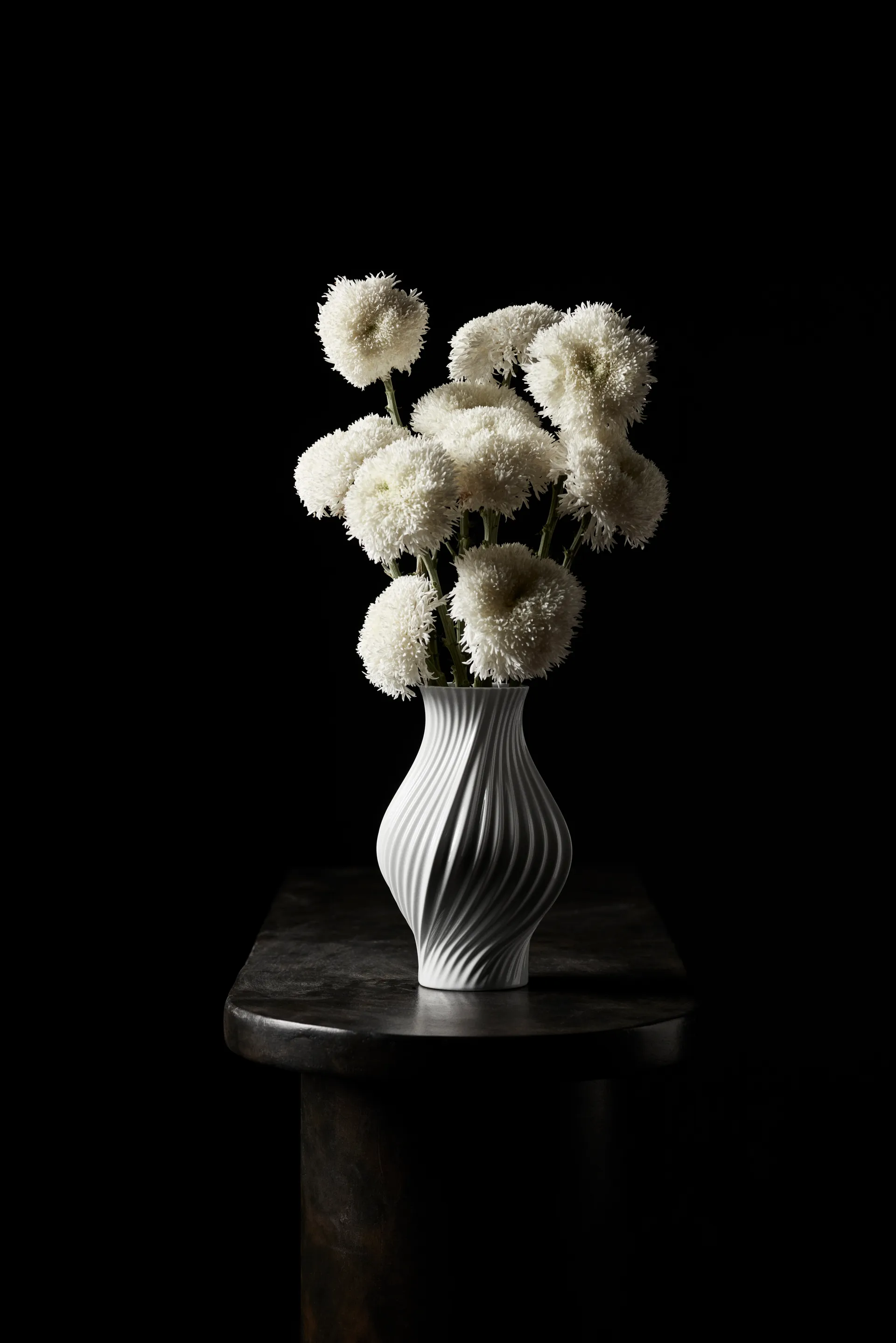 Vase Twist 25 cm, Blanc Lyngby Porcelæn