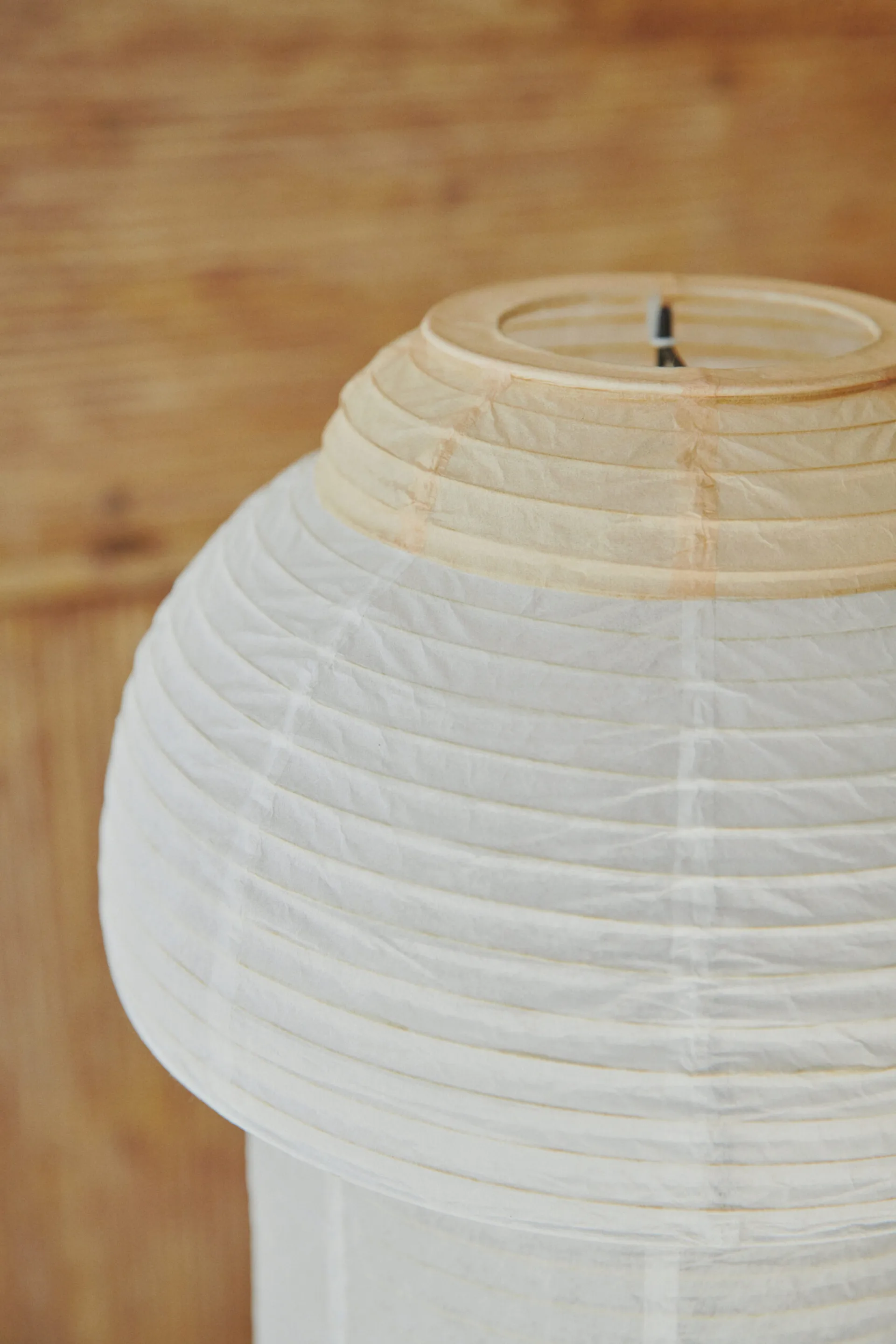 Lampe de table Papier Double Ø30 cm, Soft yellow Made By Hand