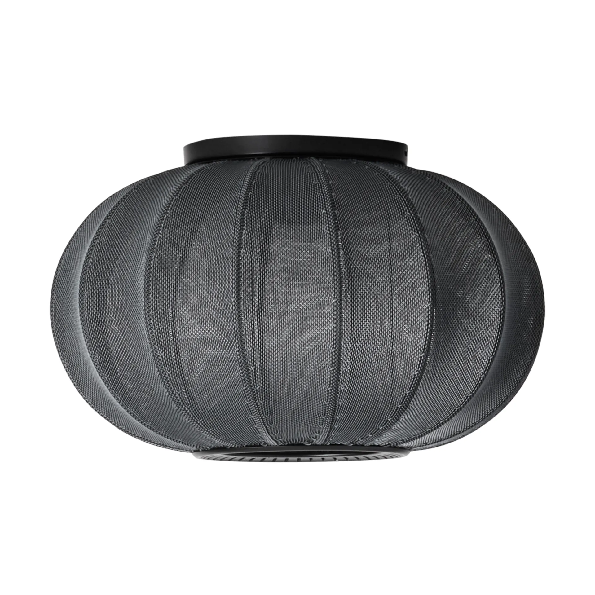 Lampe murale/plafonnier Knit-Wit 45 Oval, Black Made By Hand