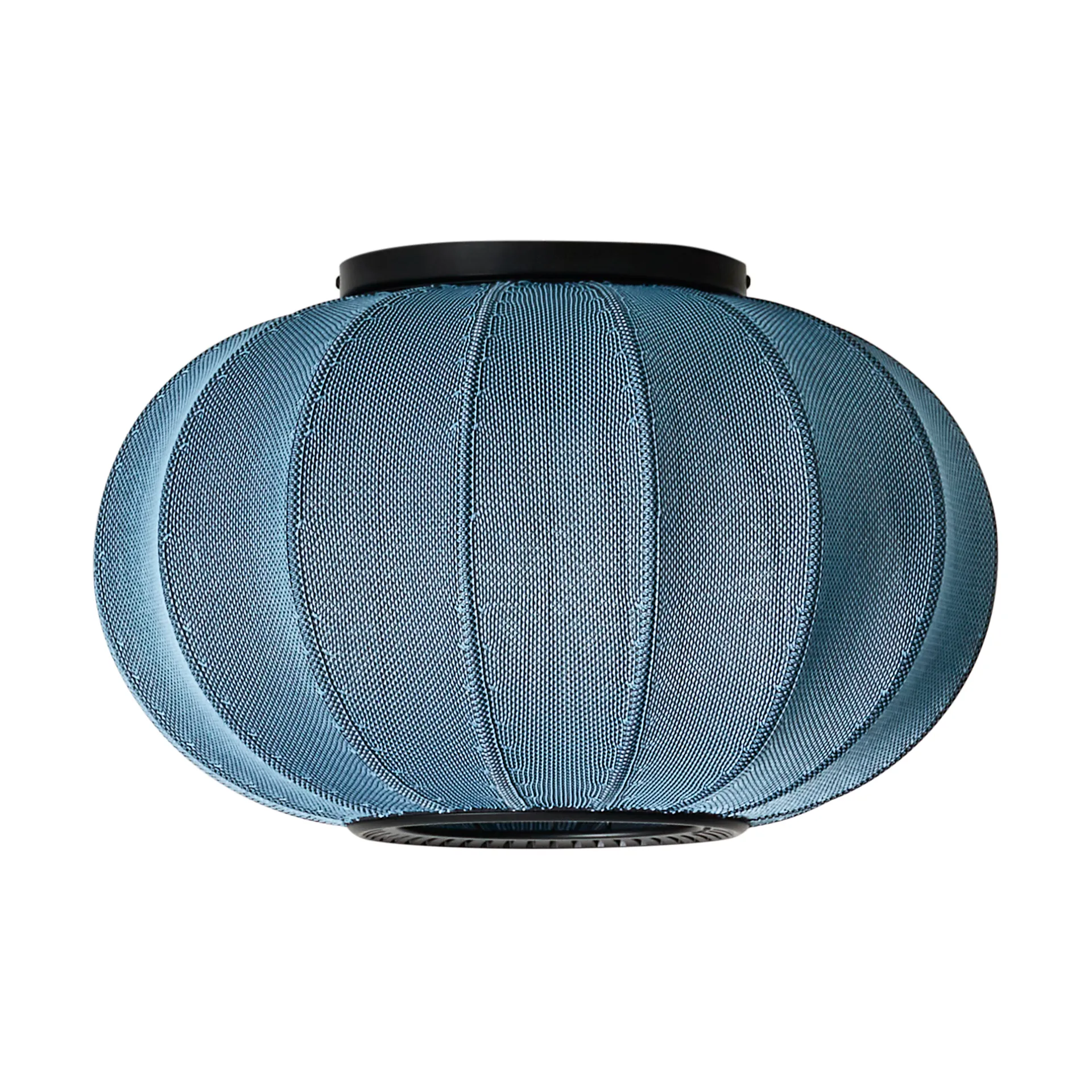 Lampe murale/plafonnier Knit-Wit 45 Oval, Blue stone Made By Hand