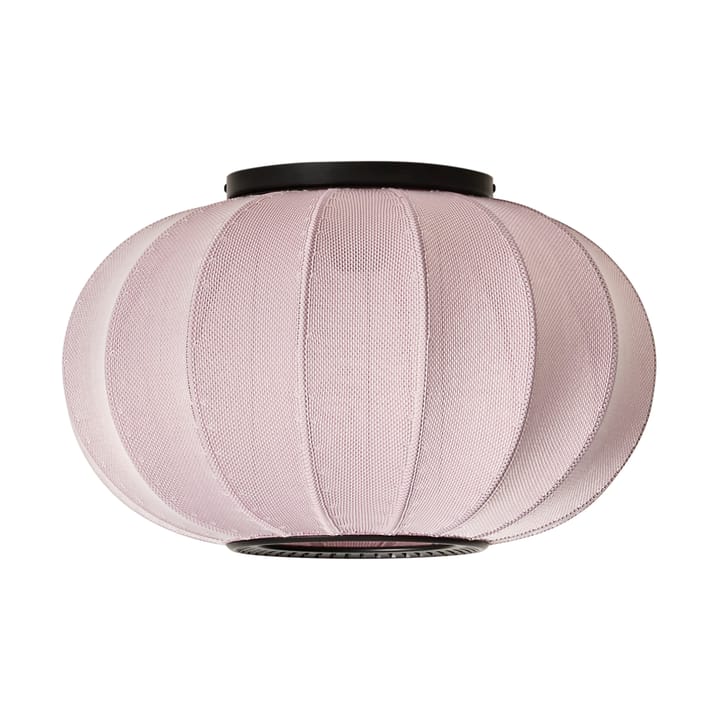 Lampe murale/plafonnier Knit-Wit 45 Oval  - Light pink - Made By Hand