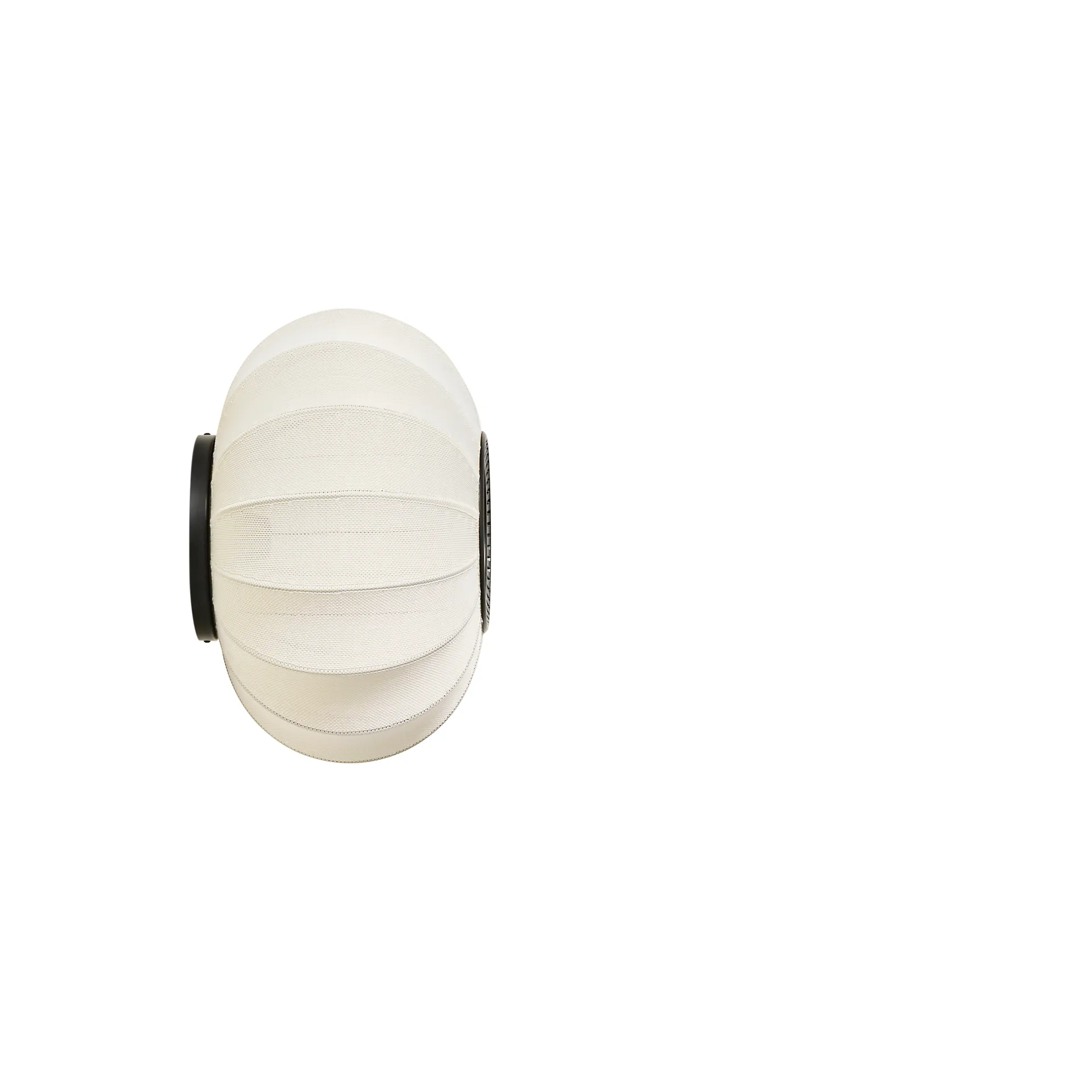 Lampe murale/plafonnier Knit-Wit 45 Oval, Pearl white Made By Hand