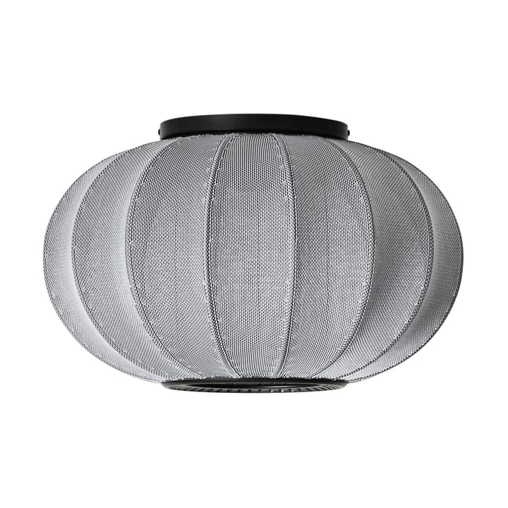 Lampe murale/plafonnier Knit-Wit 45 Oval  - Silver - Made By Hand