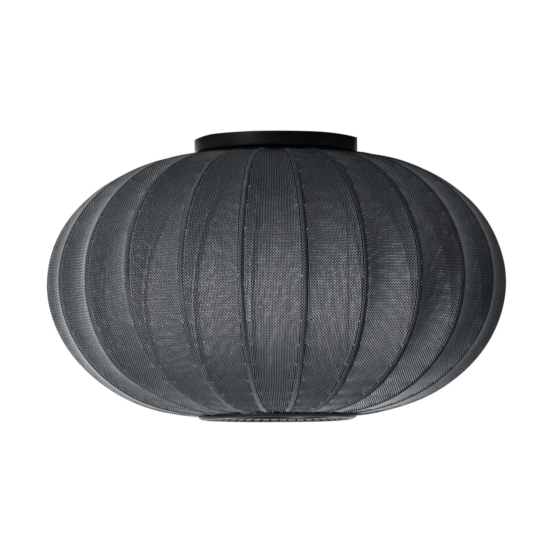 Lampe murale/plafonnier Knit-Wit 57 Oval, Black Made By Hand