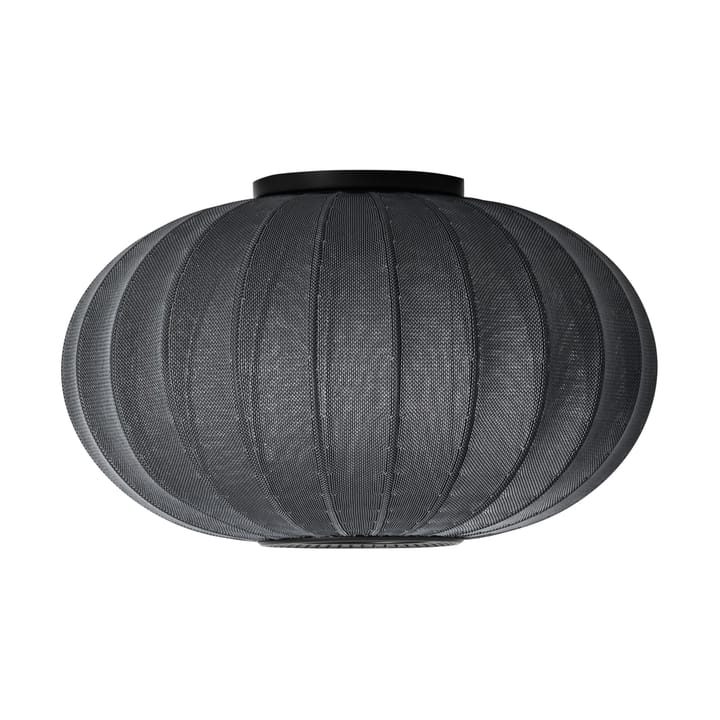 Lampe murale/plafonnier Knit-Wit 57 Oval  - Black - Made By Hand