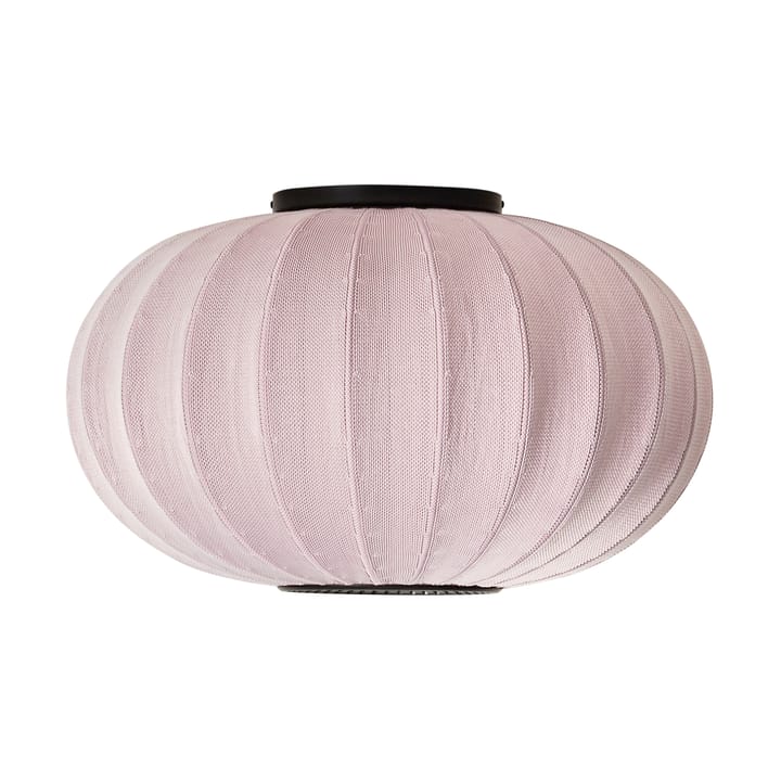 Lampe murale/plafonnier Knit-Wit 57 Oval  - Light pink - Made By Hand