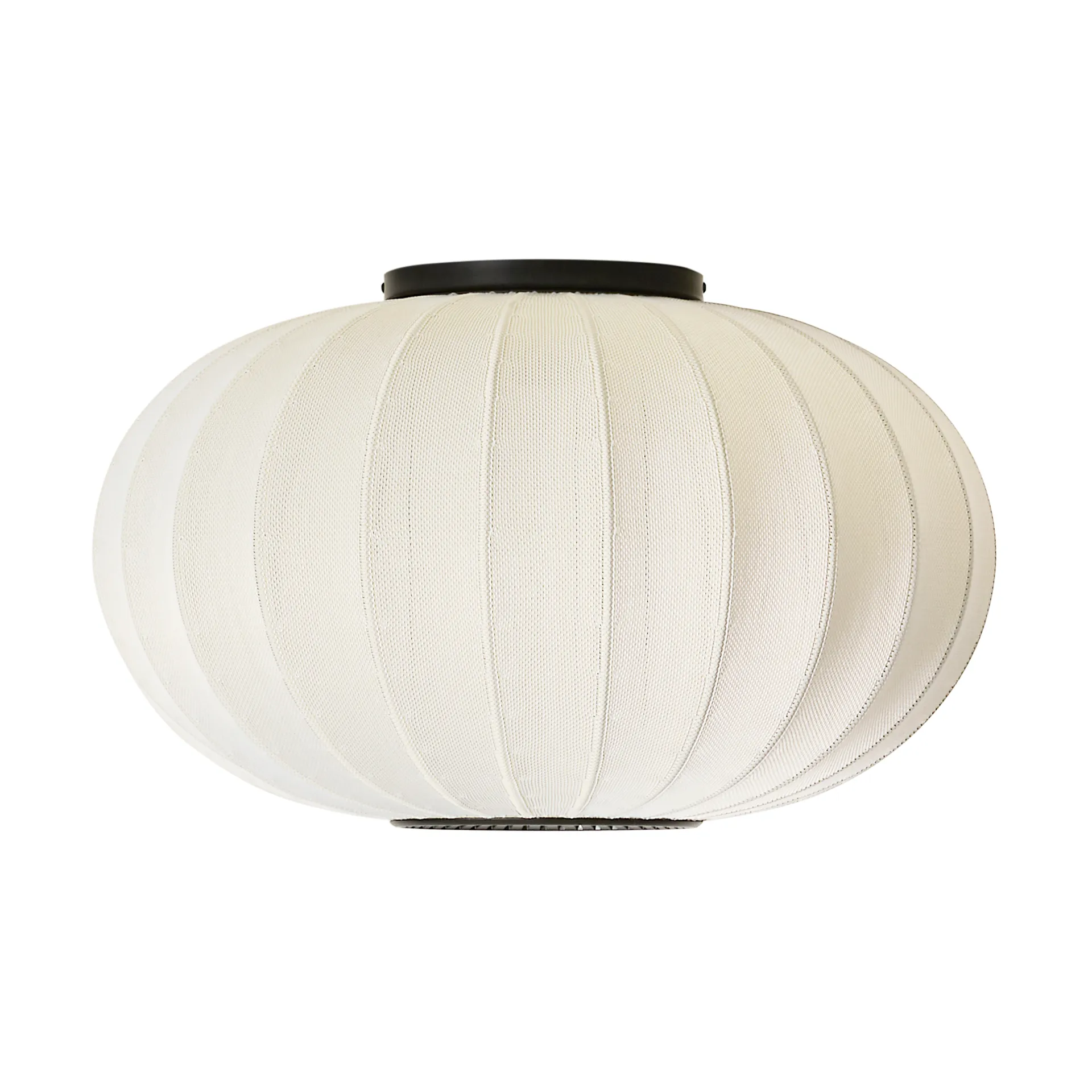 Lampe murale/plafonnier Knit-Wit 57 Oval, Pearl white Made By Hand
