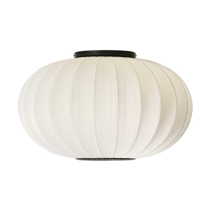 Lampe murale/plafonnier Knit-Wit 57 Oval  - Pearl white - Made By Hand