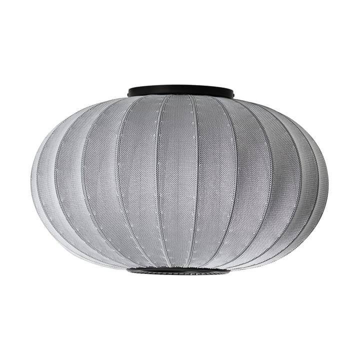 Lampe murale/plafonnier Knit-Wit 57 Oval  - Silver - Made By Hand