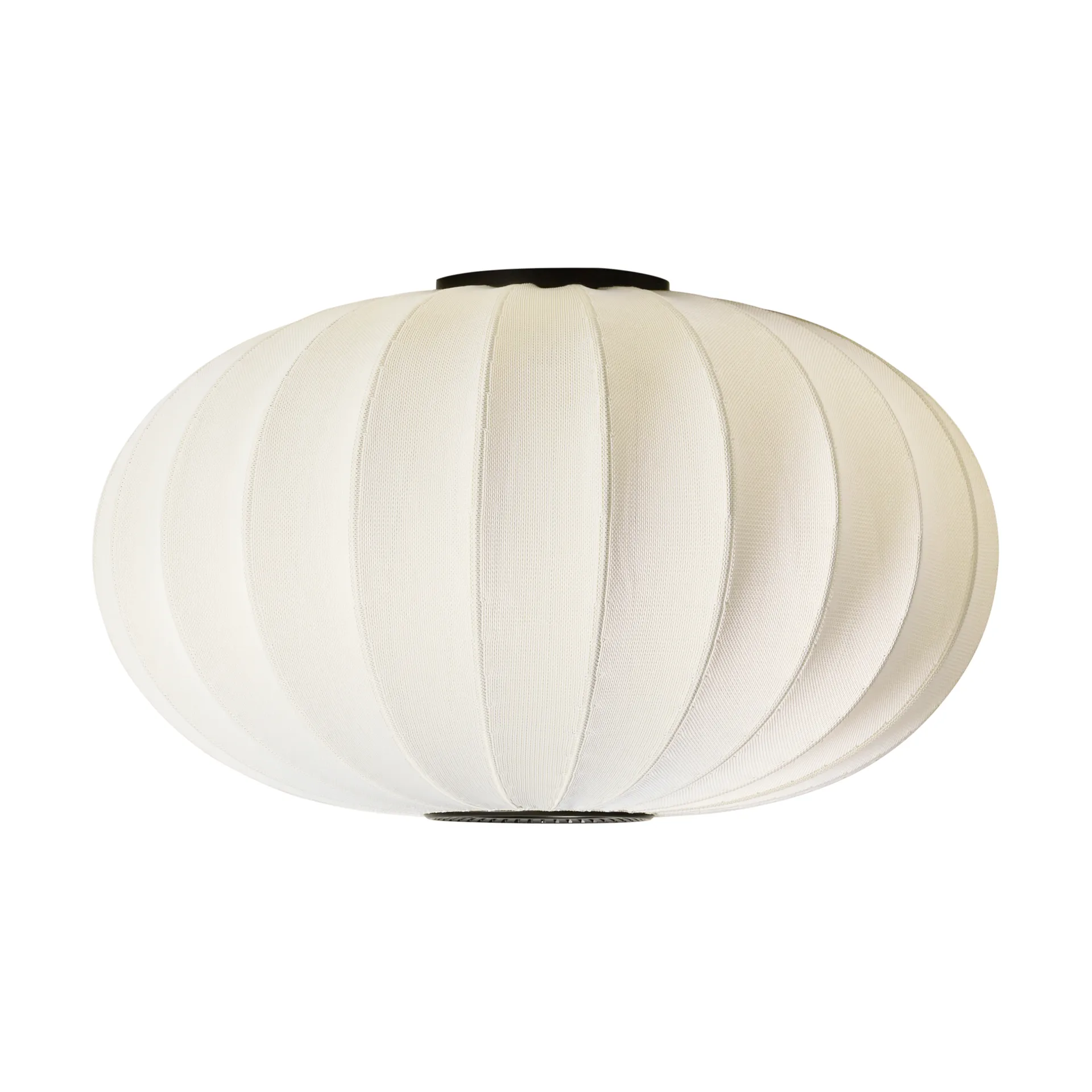 Lampe murale/plafonnier Knit-Wit 76 Oval, Pearl white Made By Hand