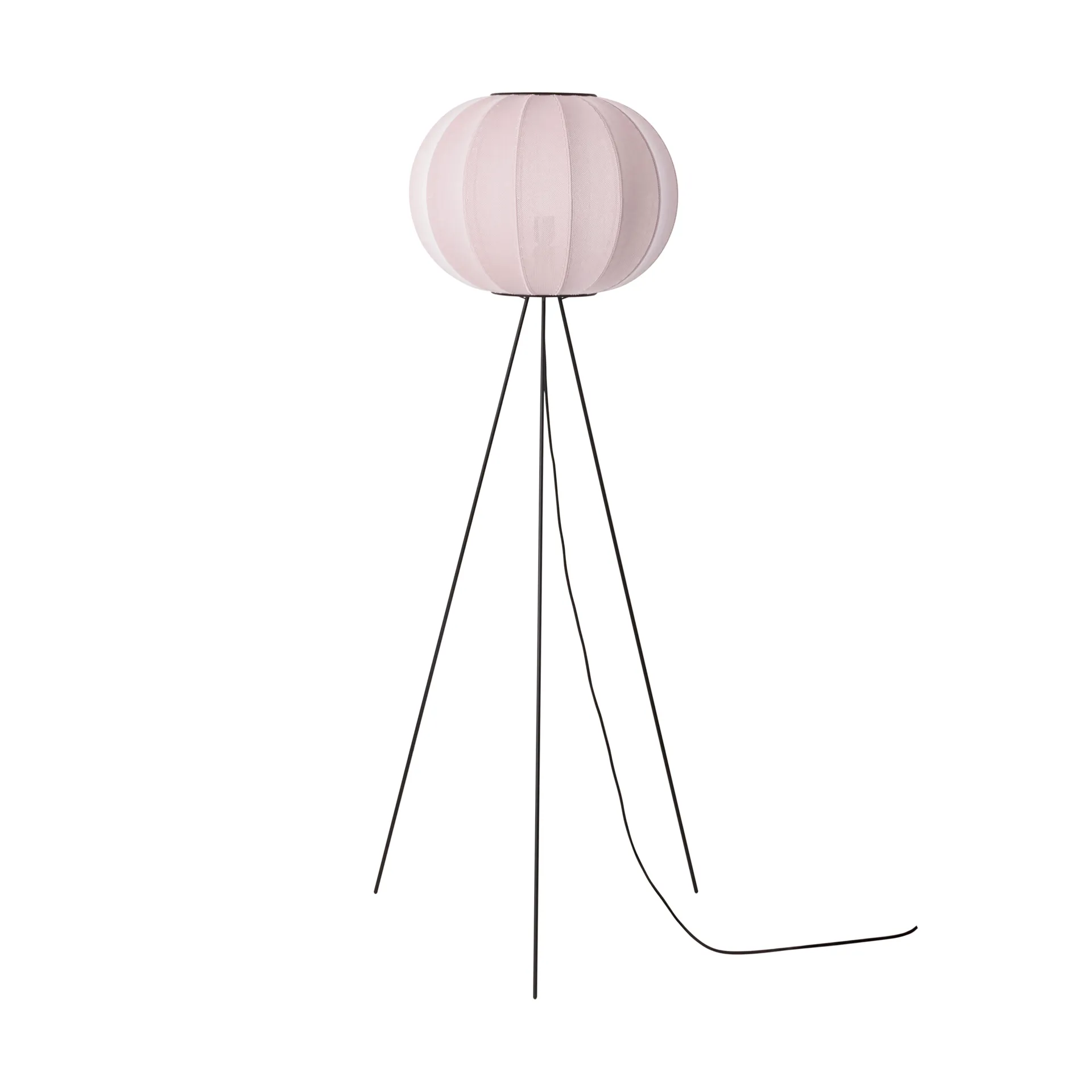 Lampe sur pied Knit-Wit 45 Round High, Light pink Made By Hand