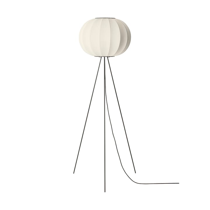 Lampe sur pied Knit-Wit 45 Round High - Pearl white - Made By Hand