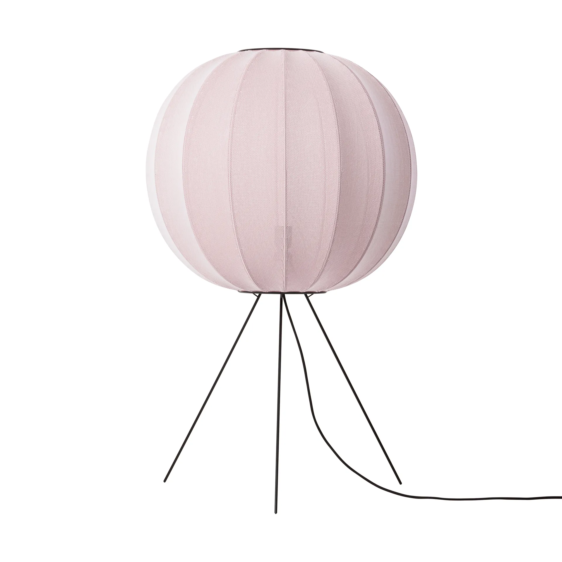 Lampe sur pied Knit-Wit 60 Round Medium, Light pink Made By Hand